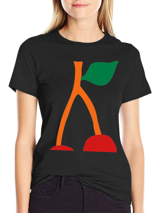 Abstract Cherry Graphic Tee - Unique Design