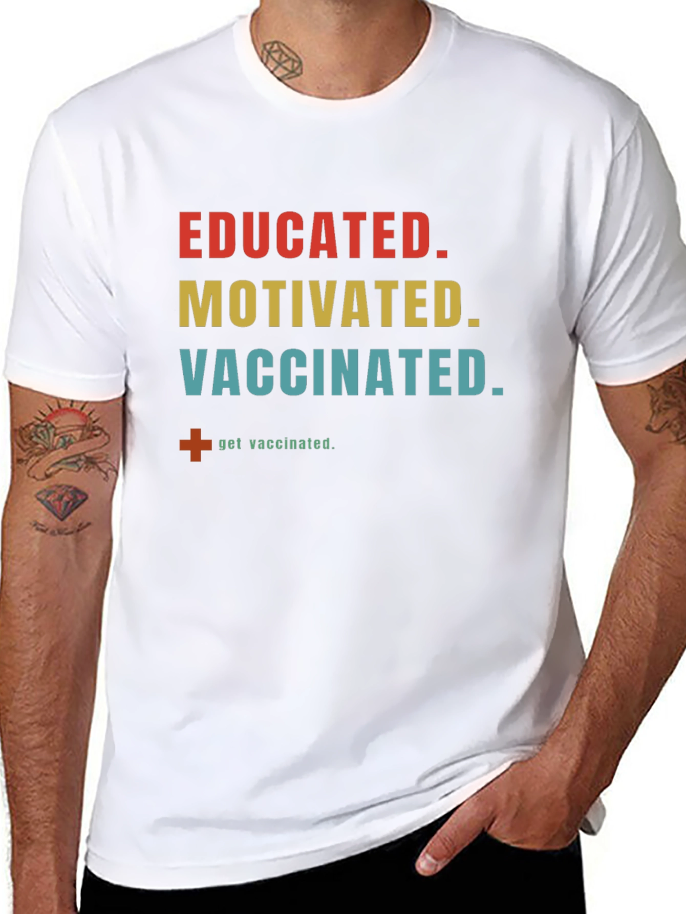 Educated Motivated Vaccinated T-Shirt