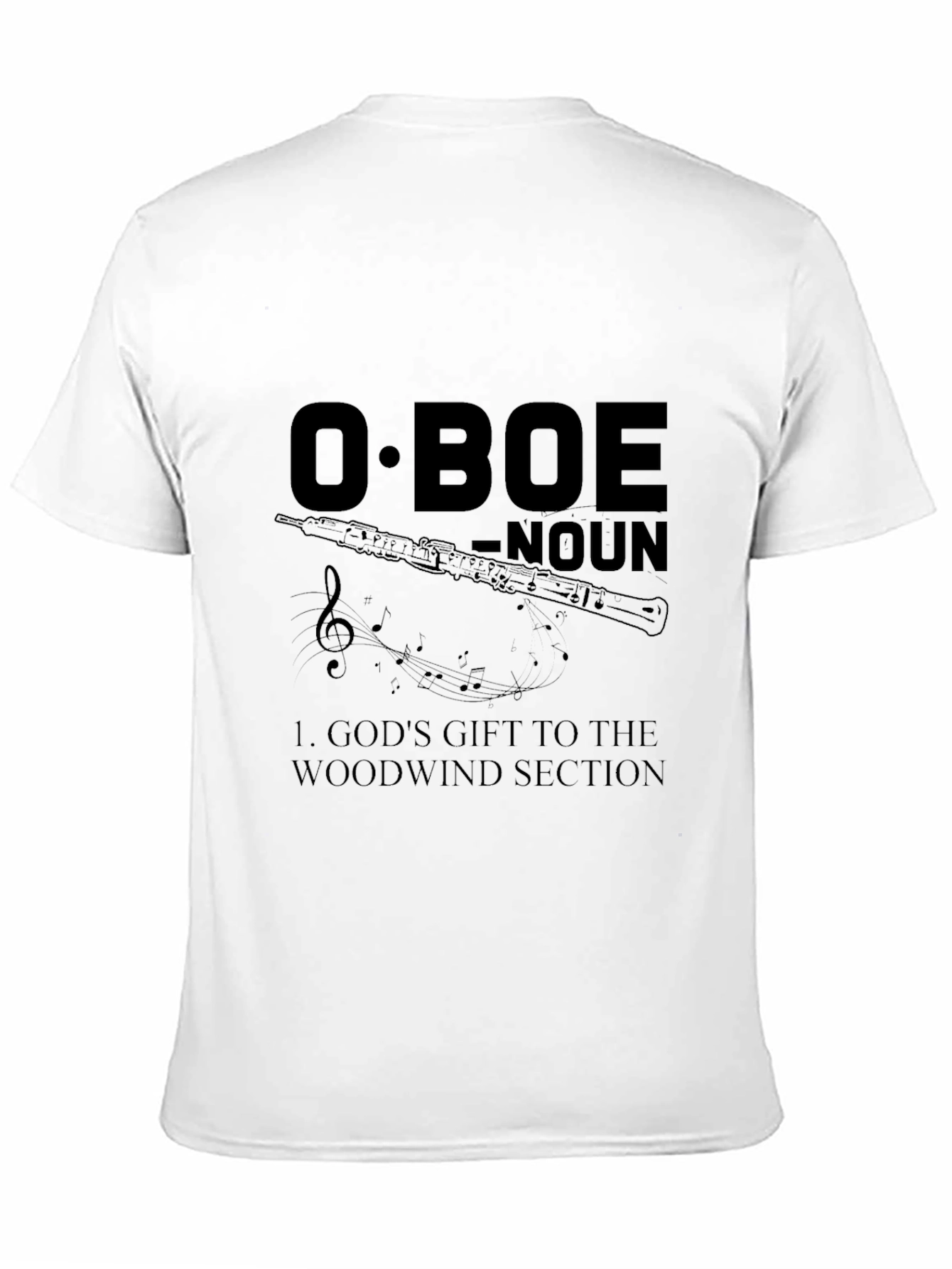 Oboe Definition Graphic T-Shirt - Musician Gift