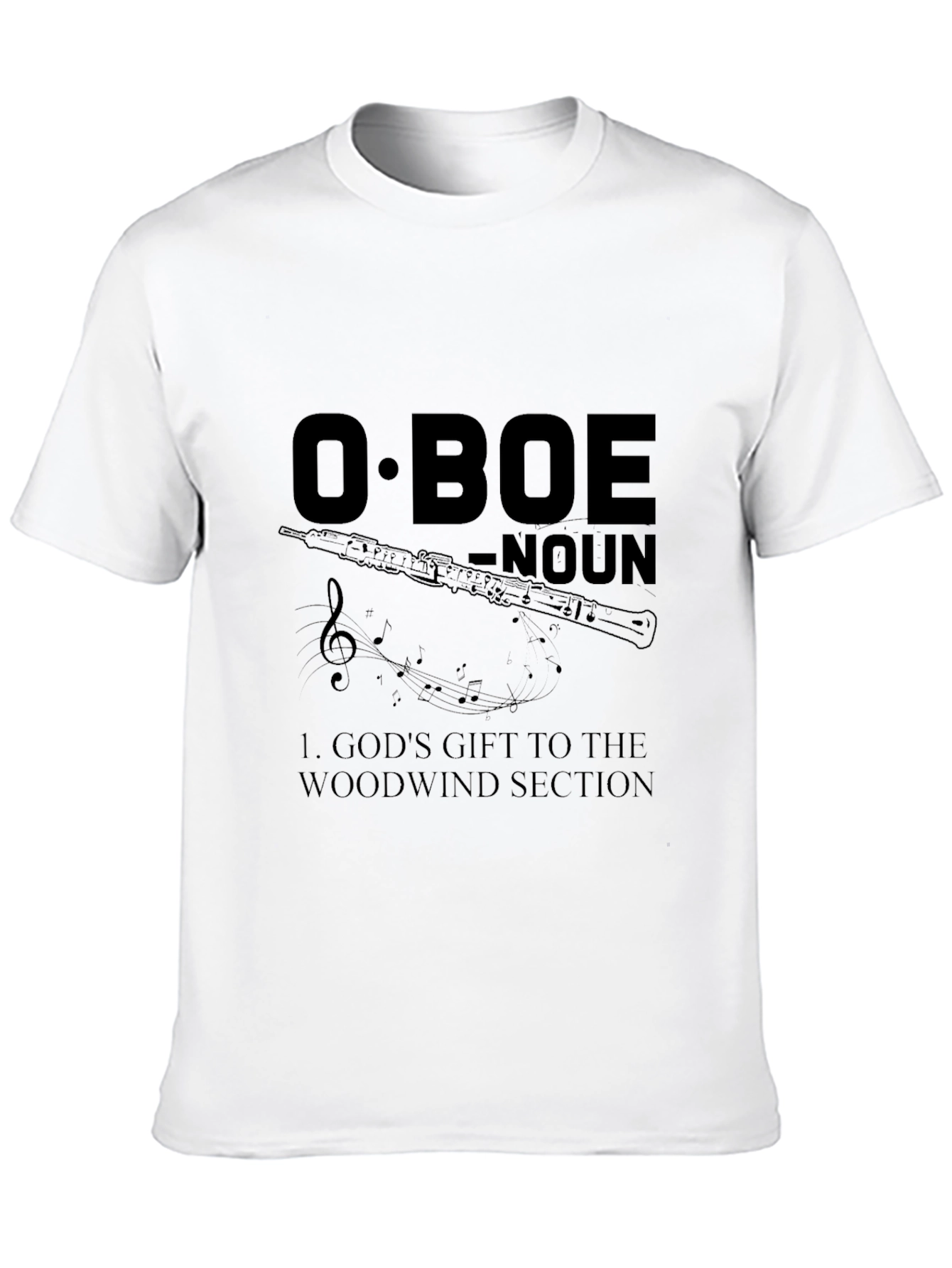 Oboe Definition Graphic T-Shirt - Musician Gift