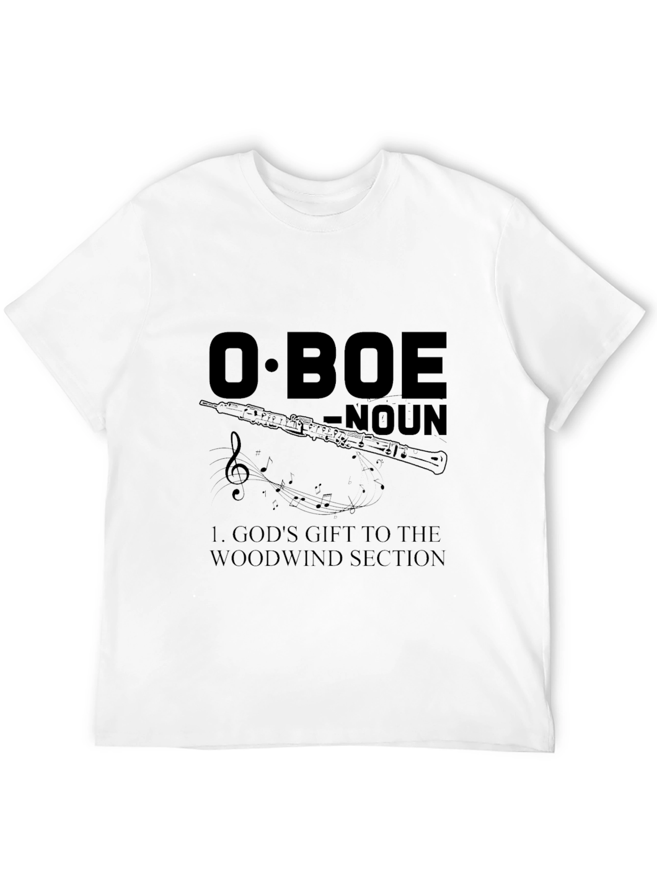 Oboe Definition Graphic T-Shirt - Musician Gift