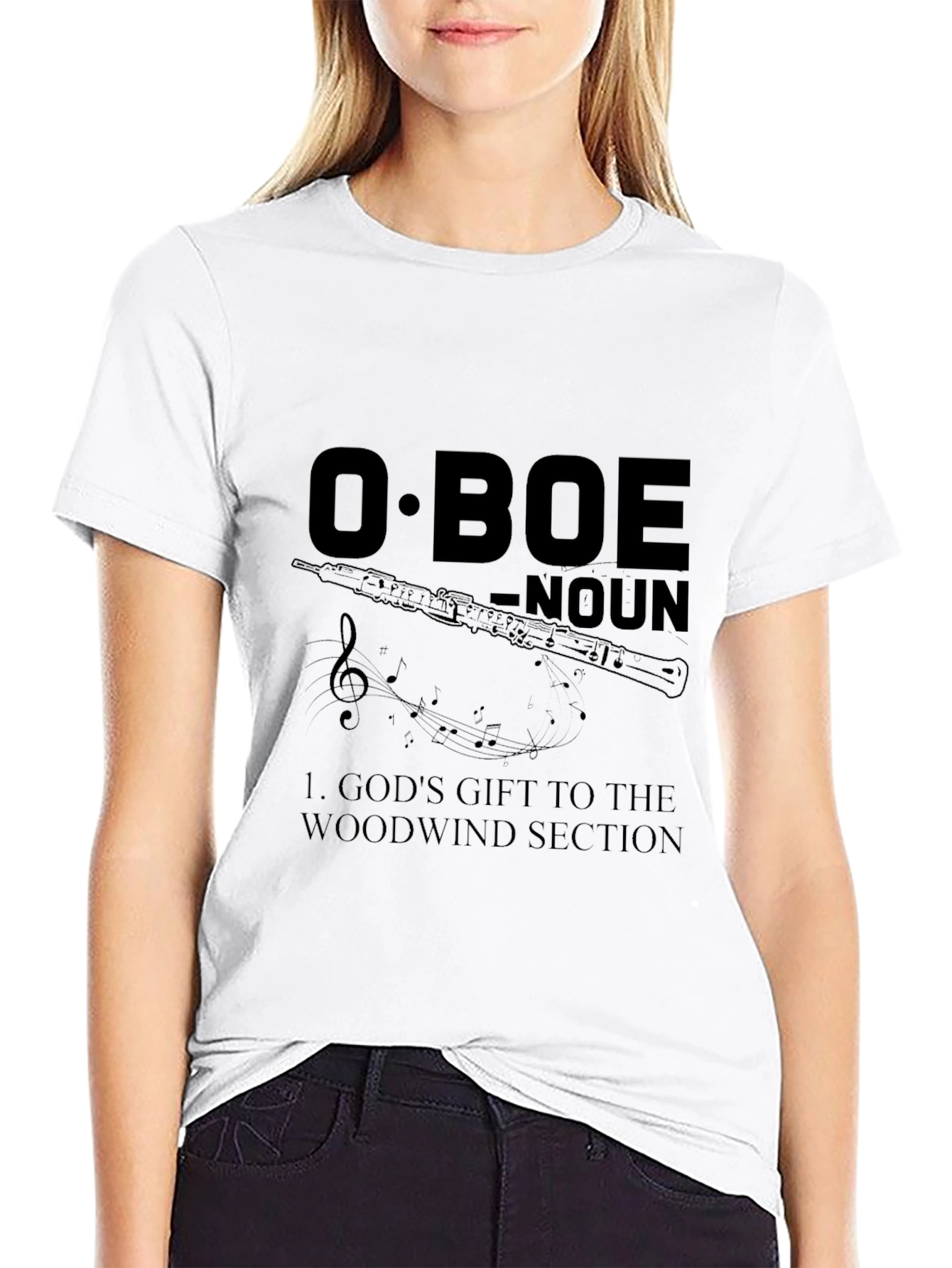 Oboe Definition Graphic T-Shirt - Musician Gift