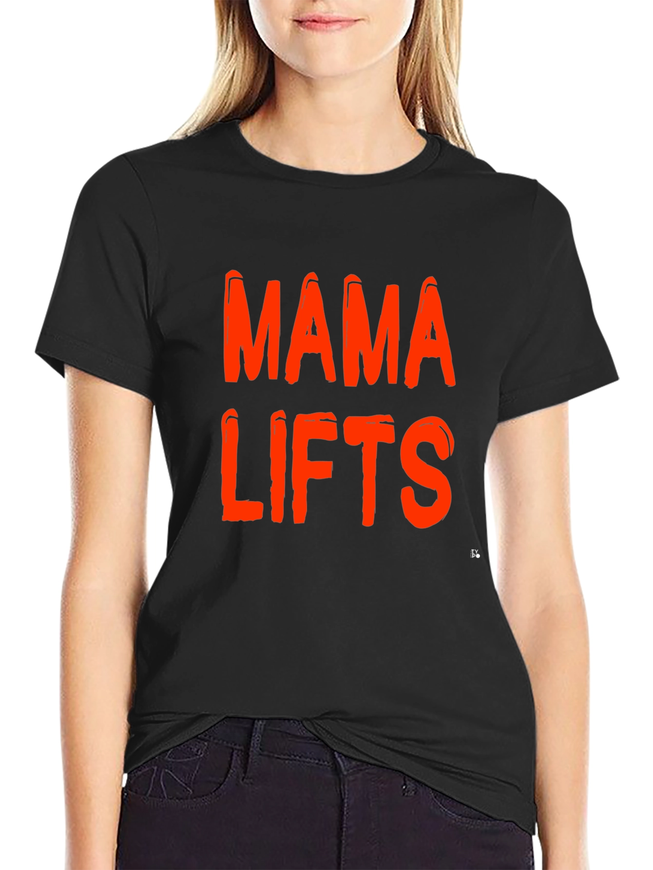 Mama Lifts Graphic Tee - Black Casual Shirt