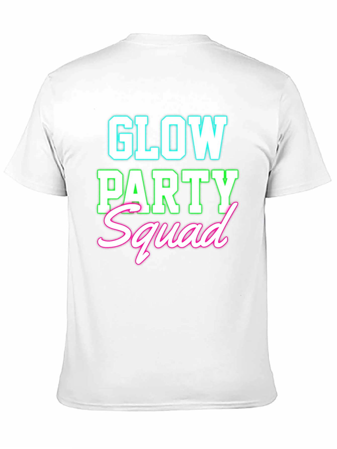 Glow Party Squad T-Shirt - Neon Design