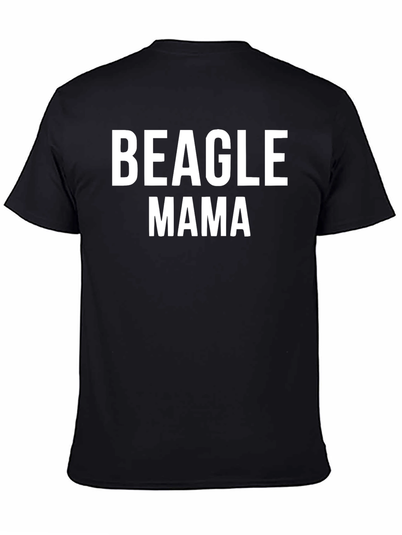 Beagle Mama T-Shirt - Black Graphic Tee