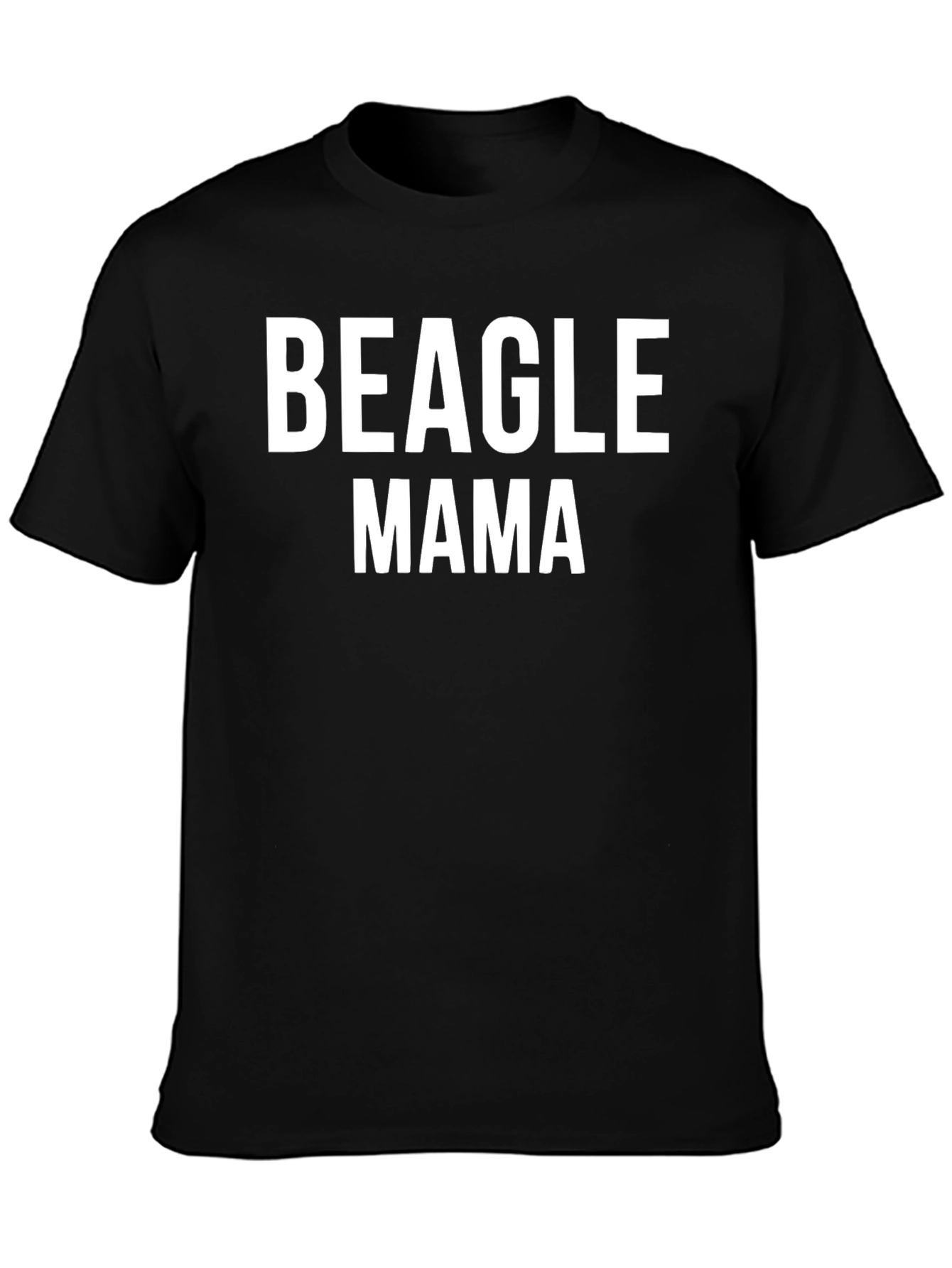 Beagle Mama T-Shirt - Black Graphic Tee