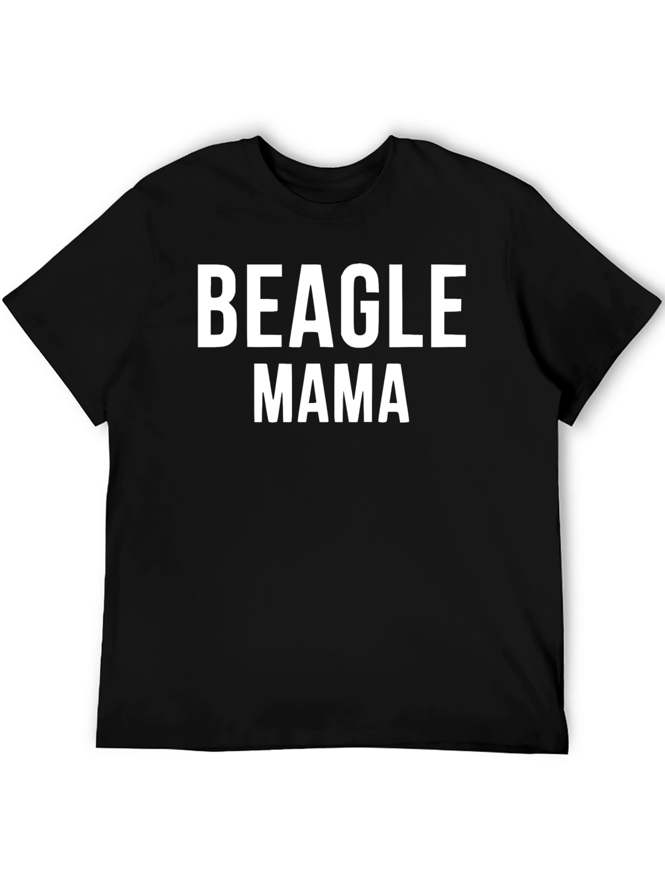 Beagle Mama T-Shirt - Black Graphic Tee