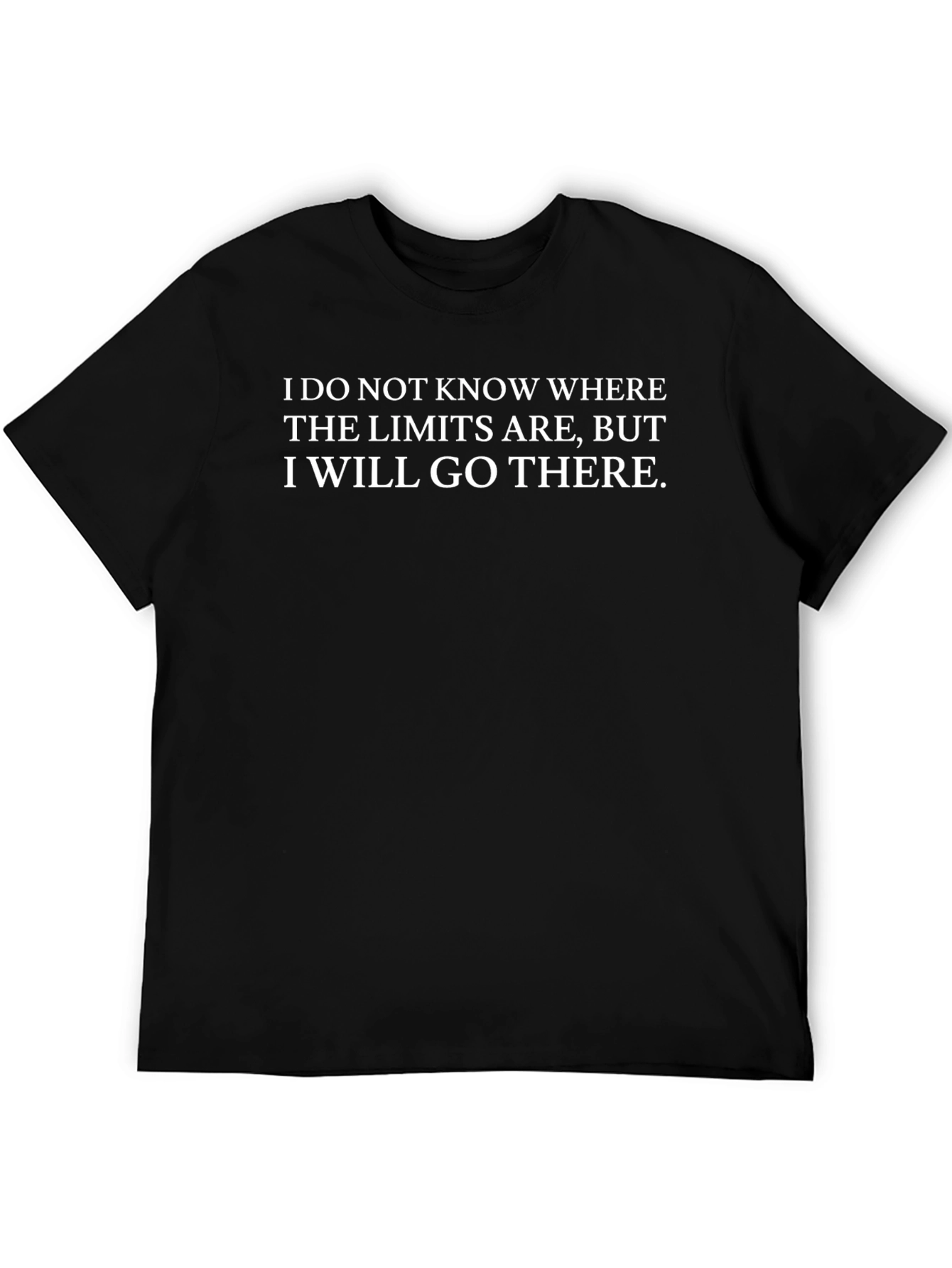 Humorous Limits Graphic T-Shirt