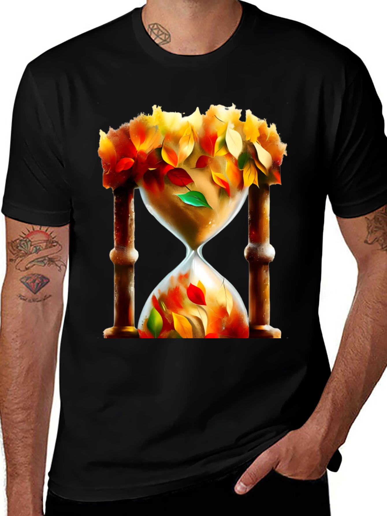 Autumnal Hourglass Graphic Tee - Limited Edition