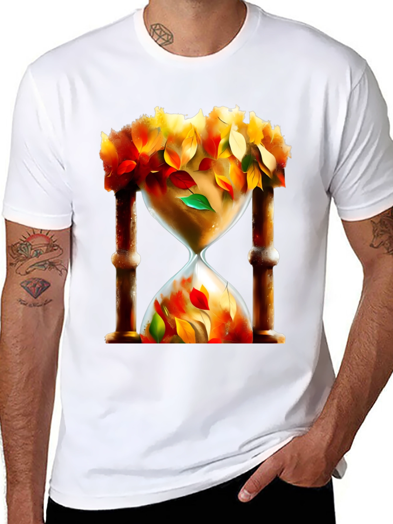 Autumnal Hourglass Graphic Tee - Limited Edition