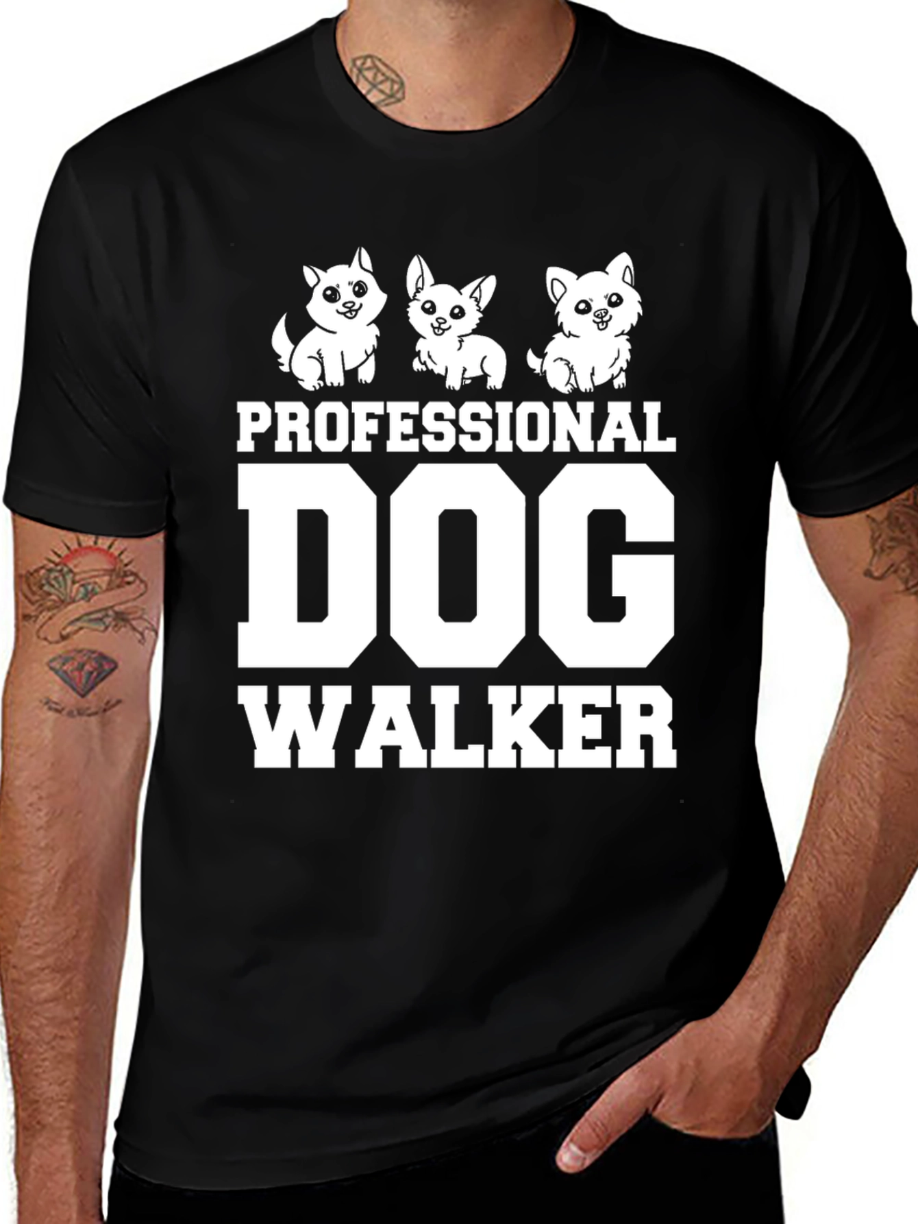Professional Dog Walker Graphic Tee