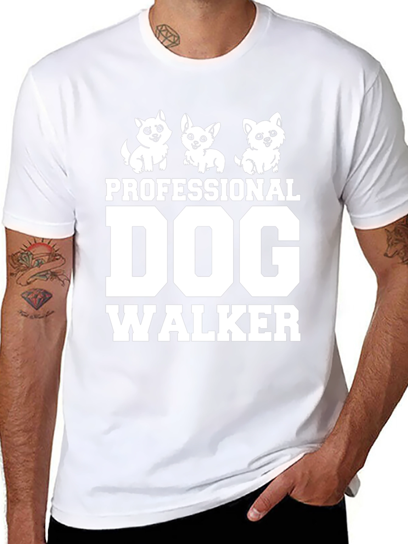Professional Dog Walker Graphic Tee