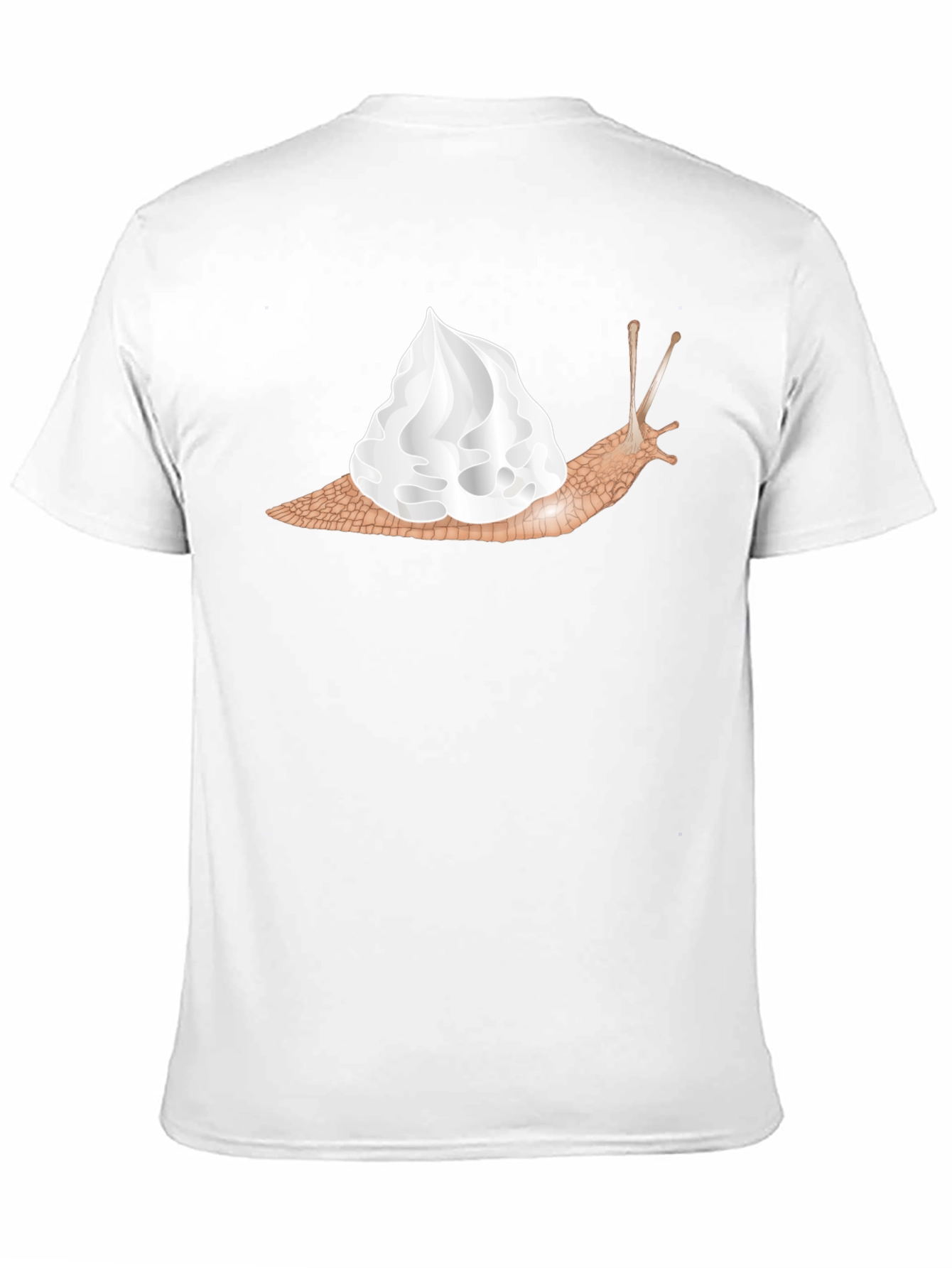 Snail Whipped Cream Graphic Tee - Unique Fashion