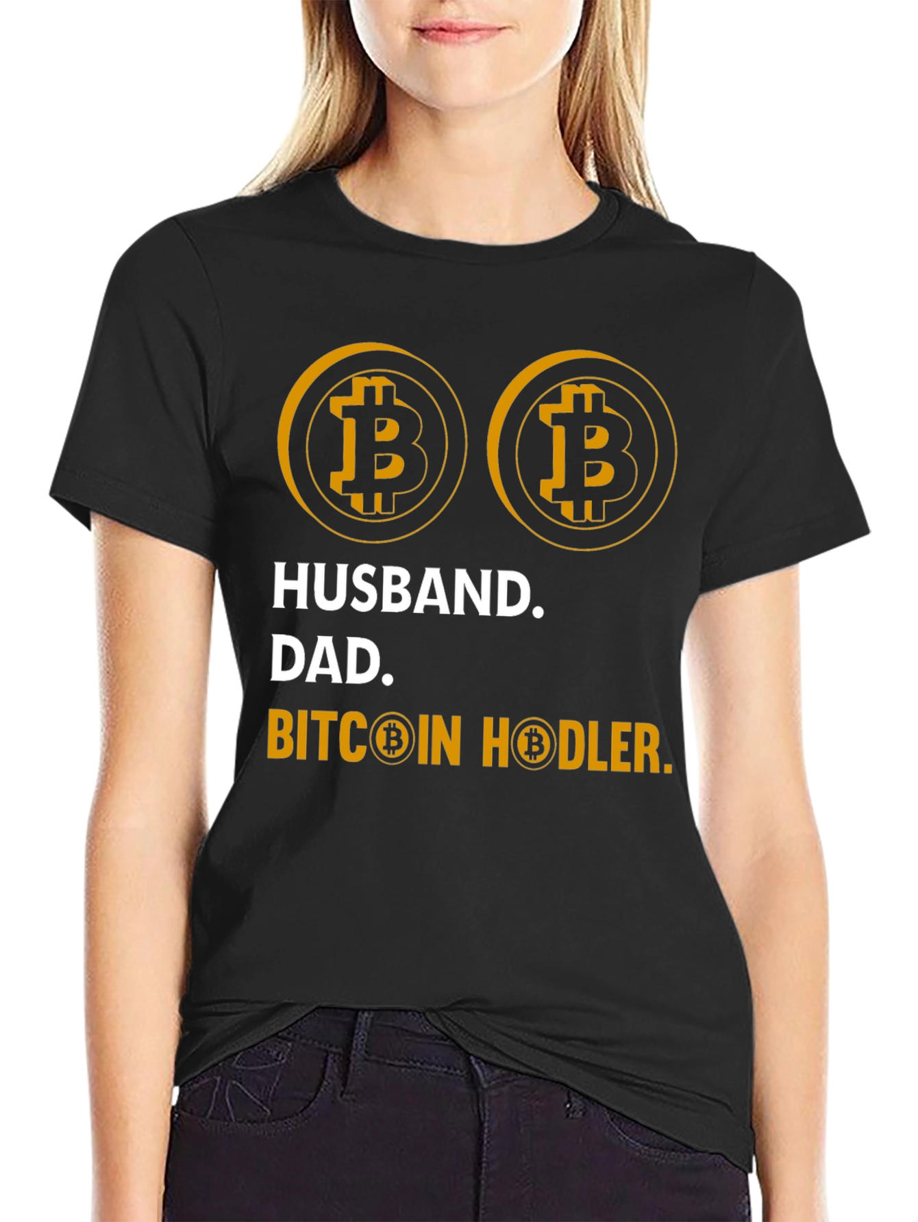 Husband Dad Bitcoin Hodler T-Shirt