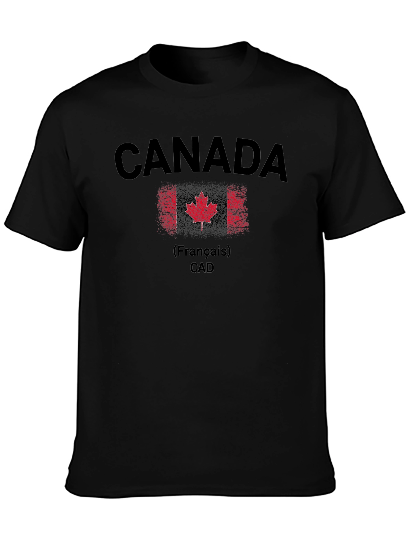 Canada T-Shirt - Mens Black Graphic Tee