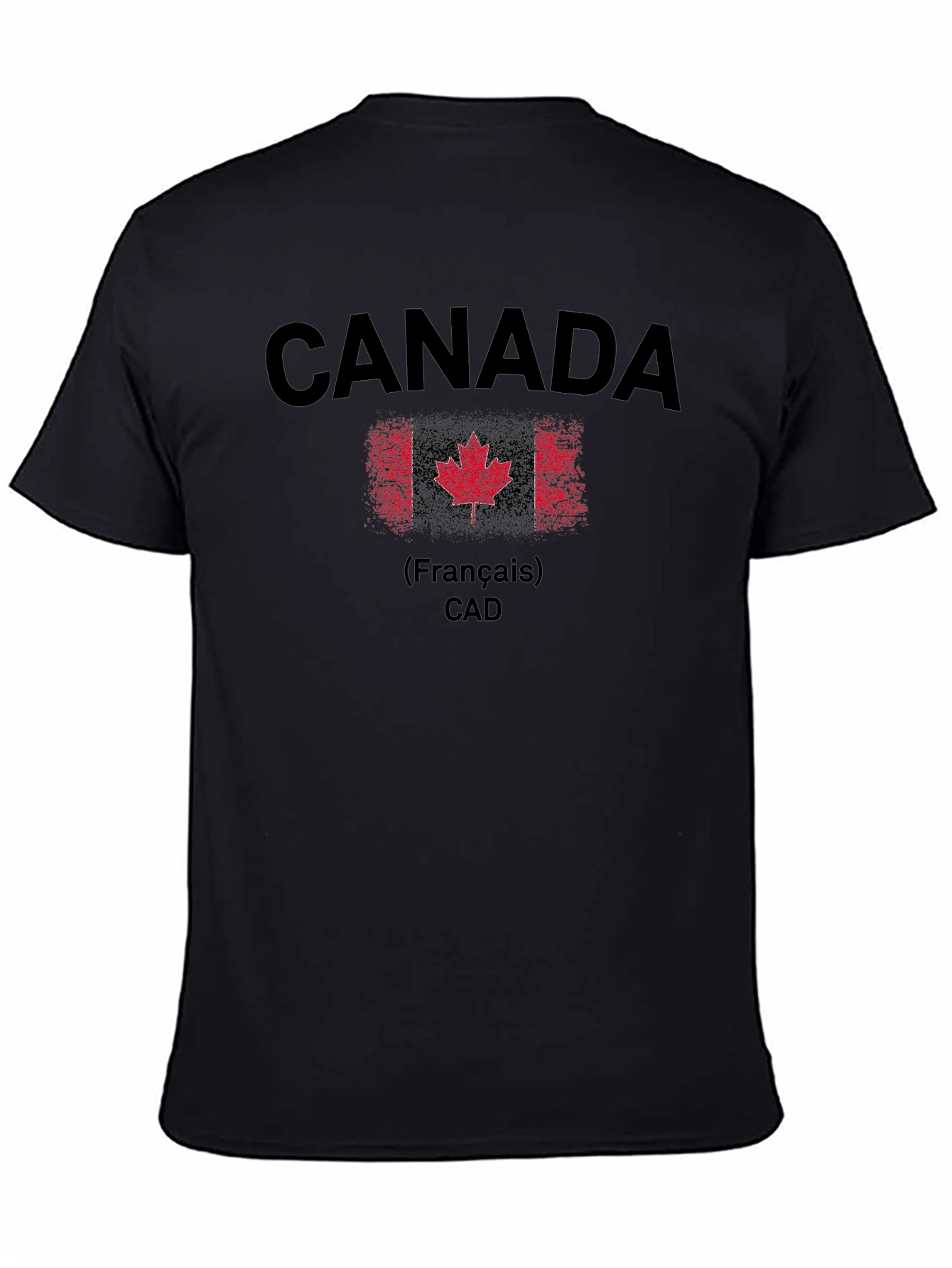 Canada T-Shirt - Mens Black Graphic Tee