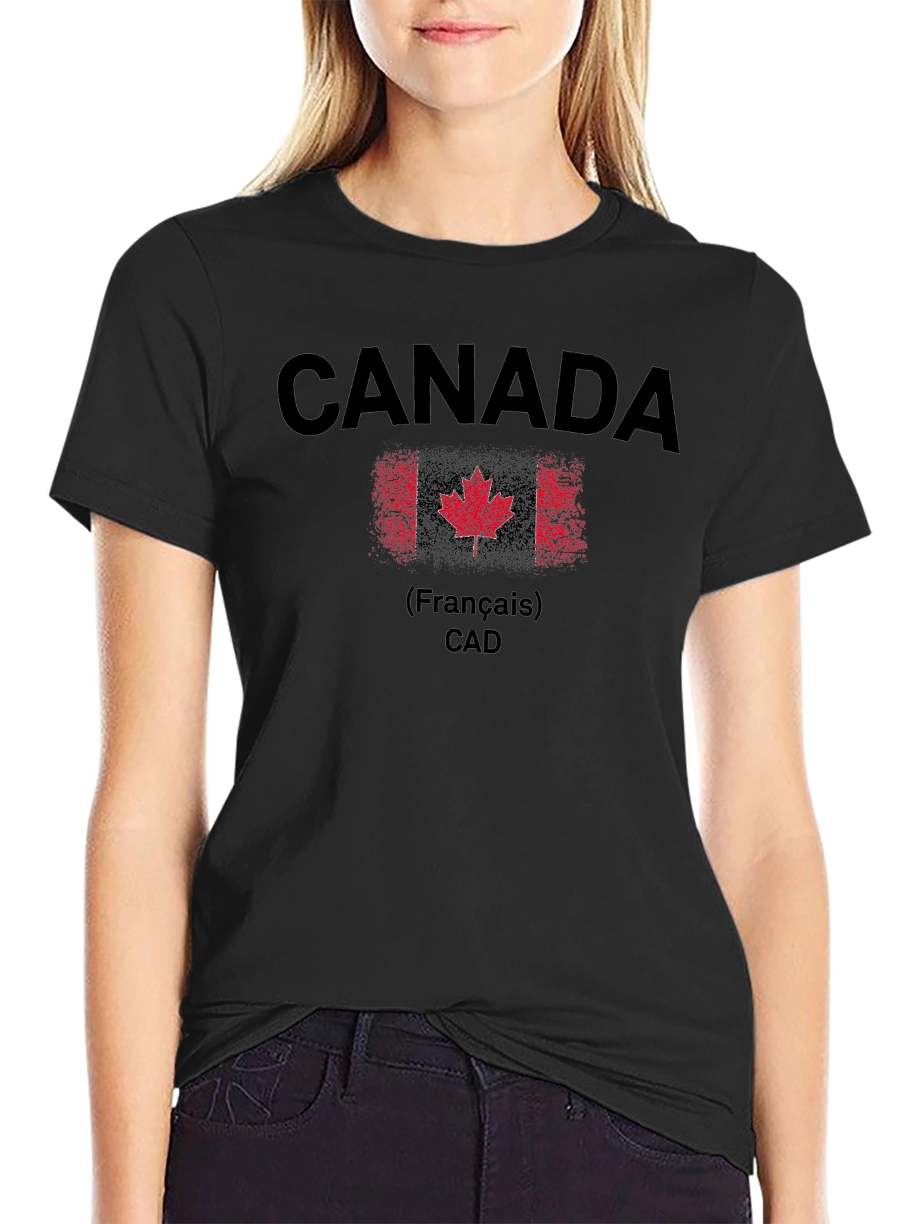 Canada T-Shirt - Mens Black Graphic Tee