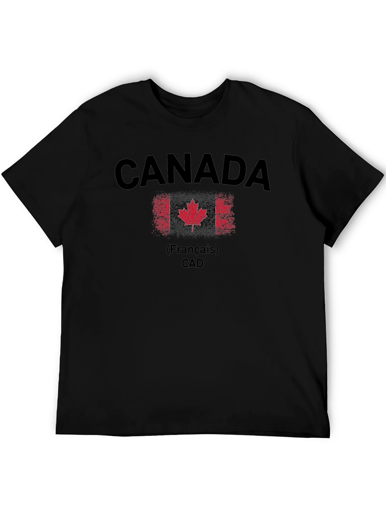 Canada T-Shirt - Mens Black Graphic Tee