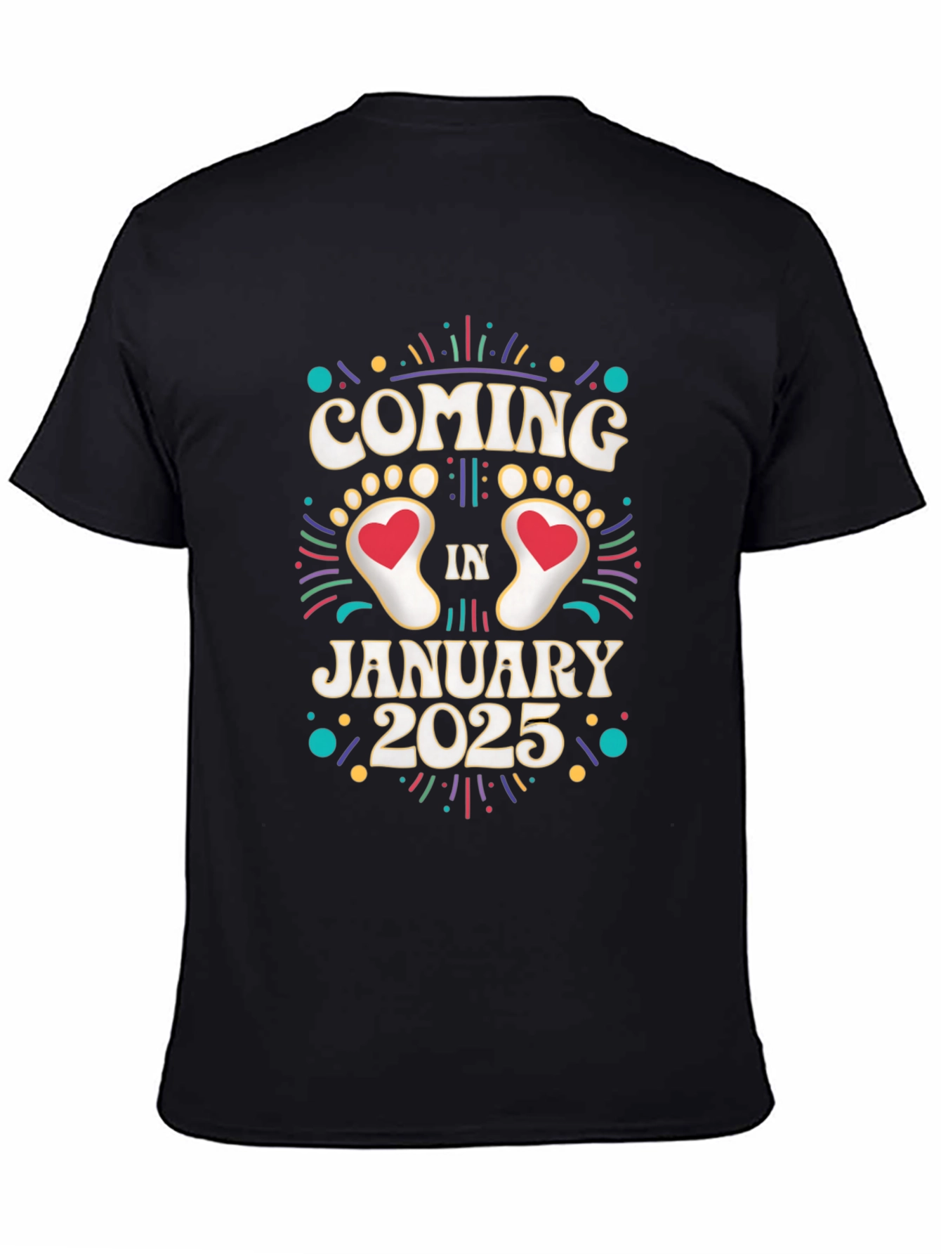 Coming in January 2025 Pregnancy Announcement T-Shirt