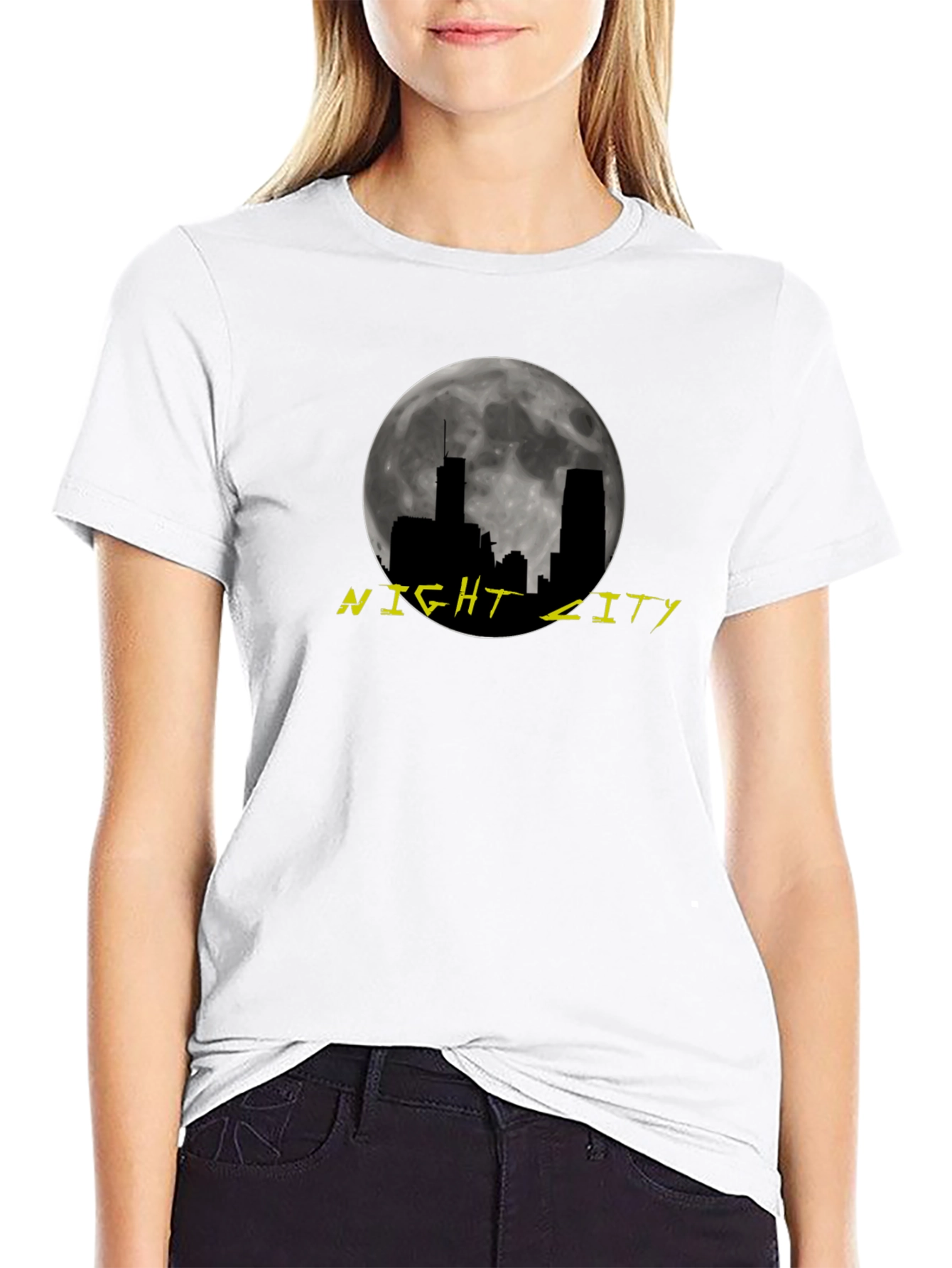 Night City Graphic Tee - Mens Black T-Shirt