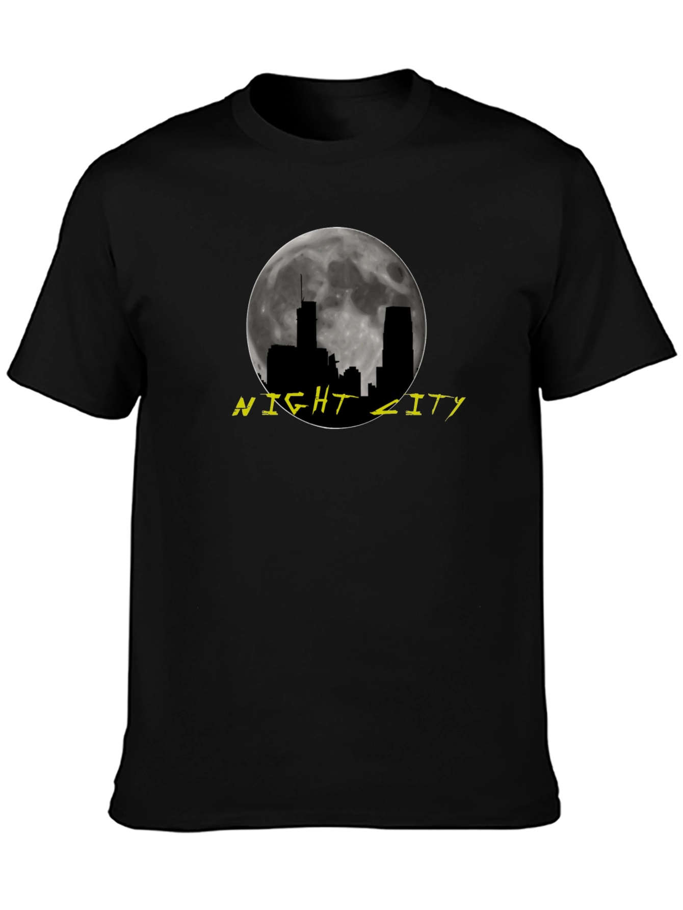 Night City Graphic Tee - Mens Black T-Shirt
