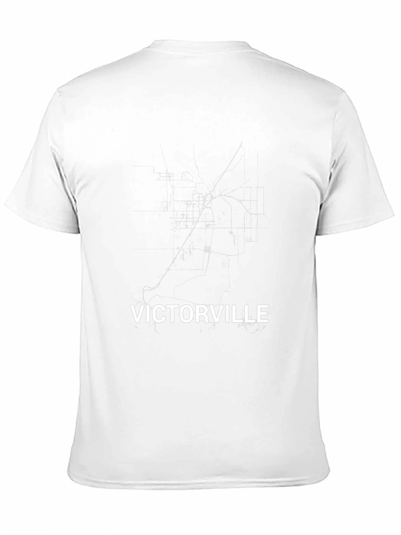Victorville Map Black T-Shirt