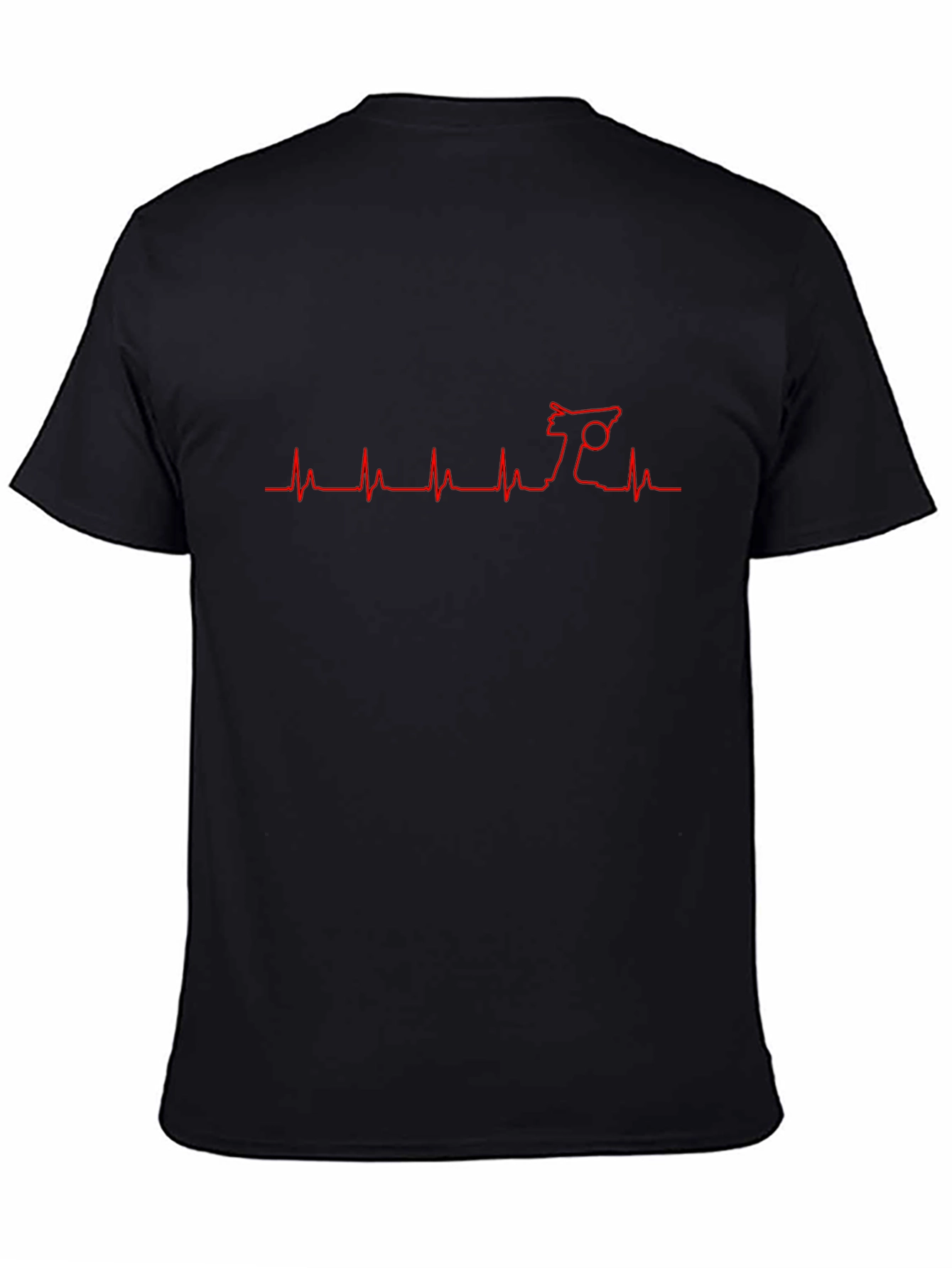 Heartbeat Lama Black T-Shirt