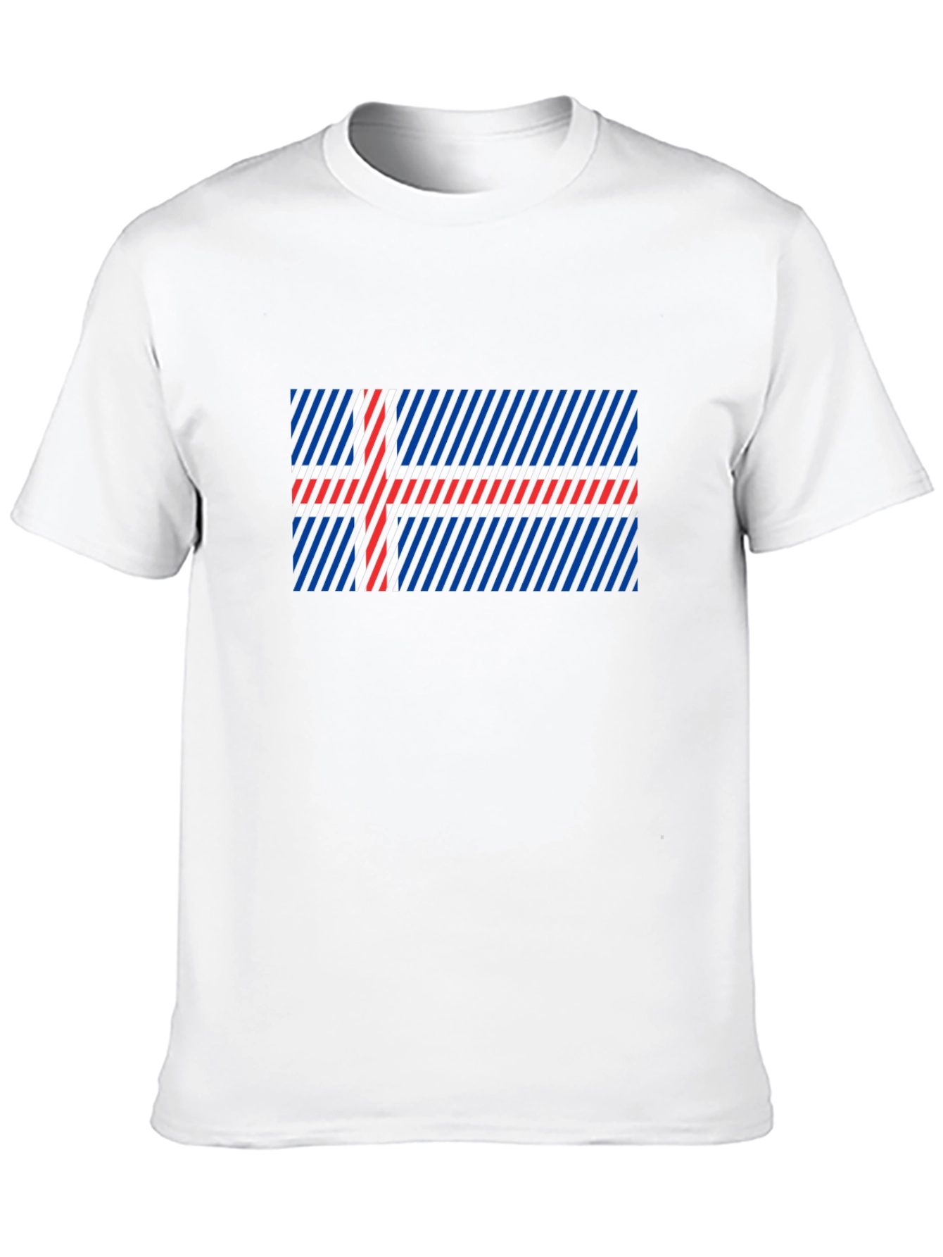 Icelandic Flag Graphic Tee - Black Cotton Blend