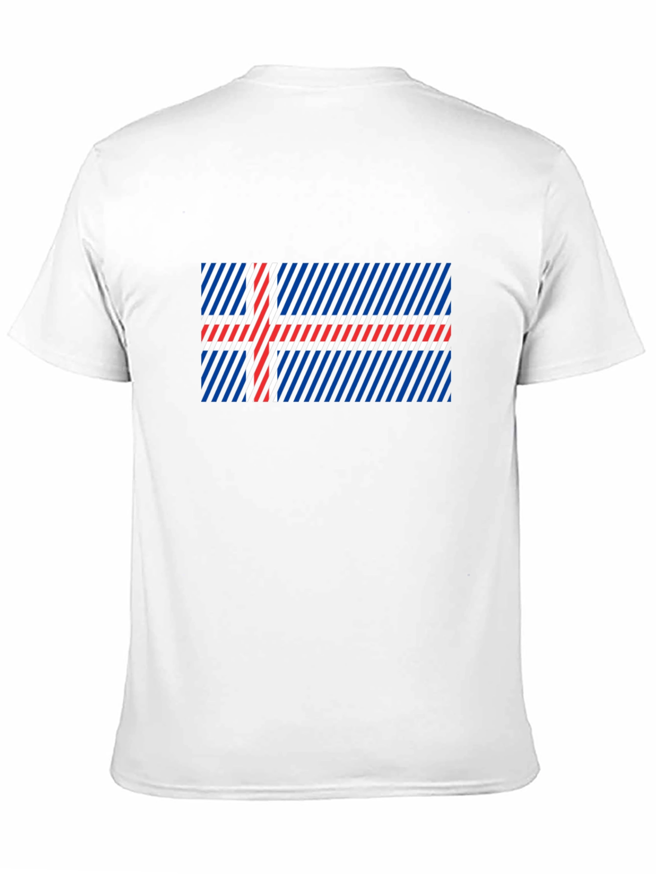 Icelandic Flag Graphic Tee - Black Cotton Blend