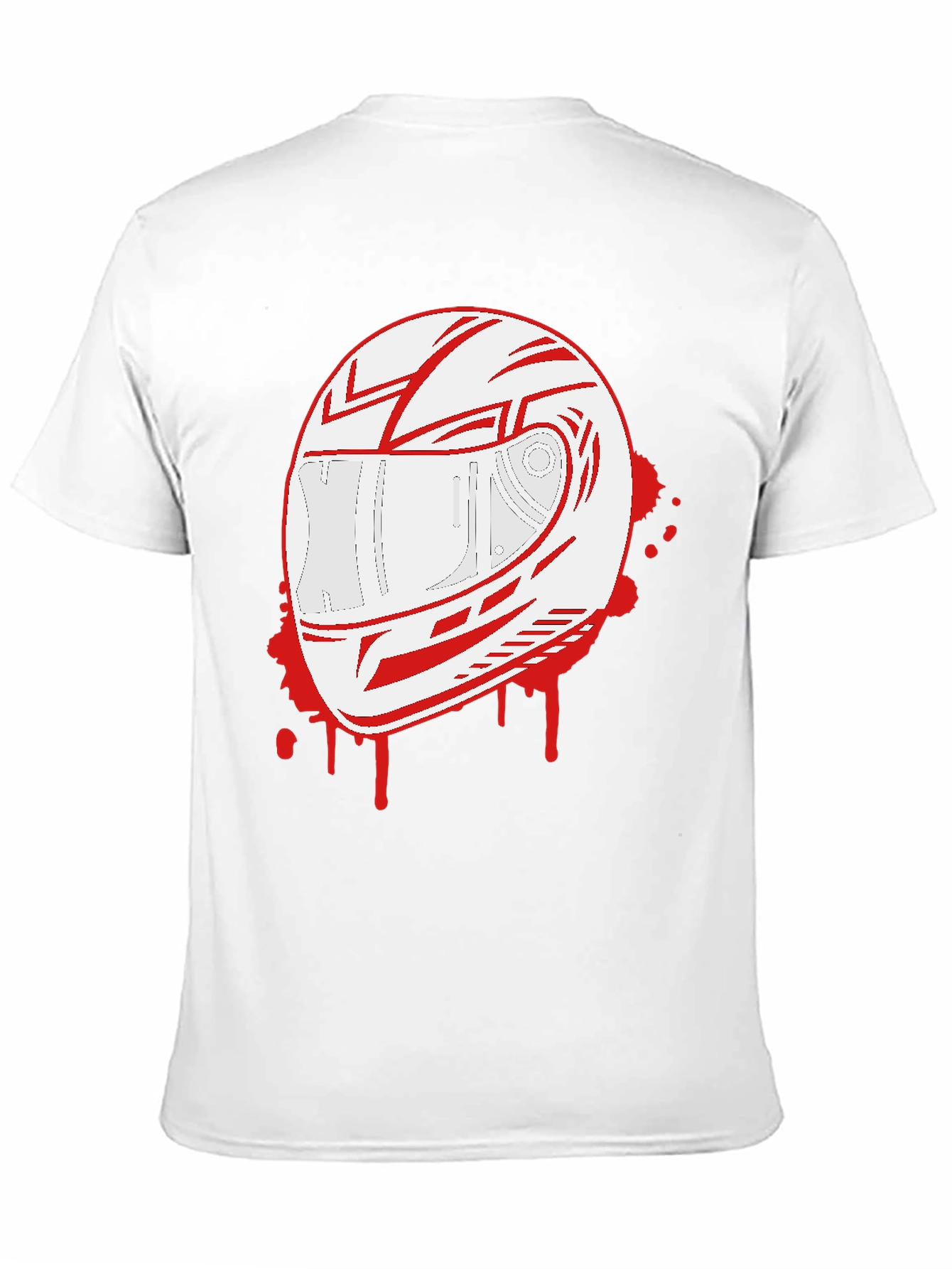 Helmet Graphic T-Shirt - Black Crew Neck Tee