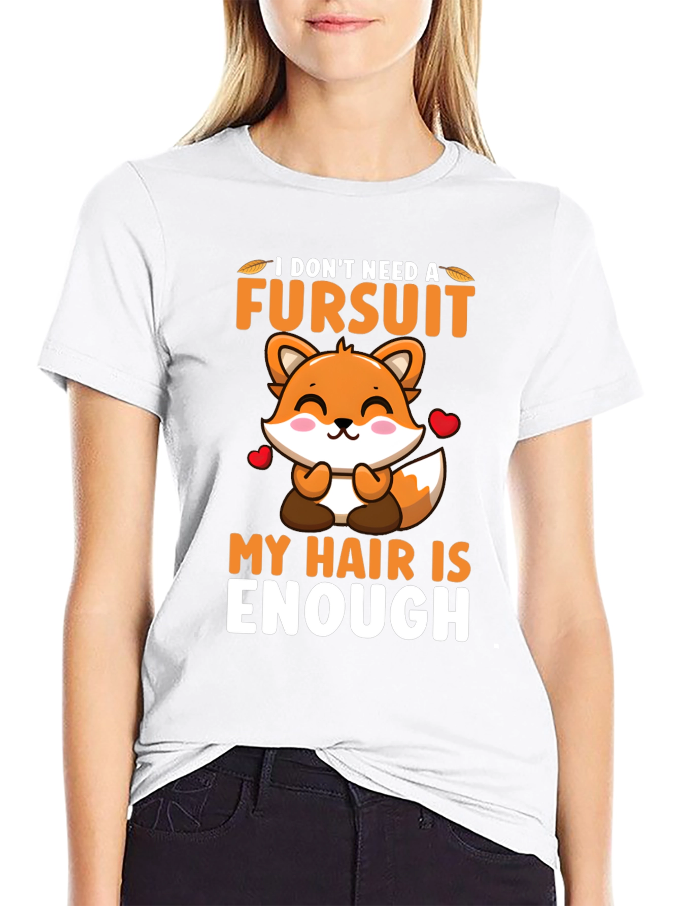 Funny Fursuit Graphic T-Shirt - Hair is Enough!