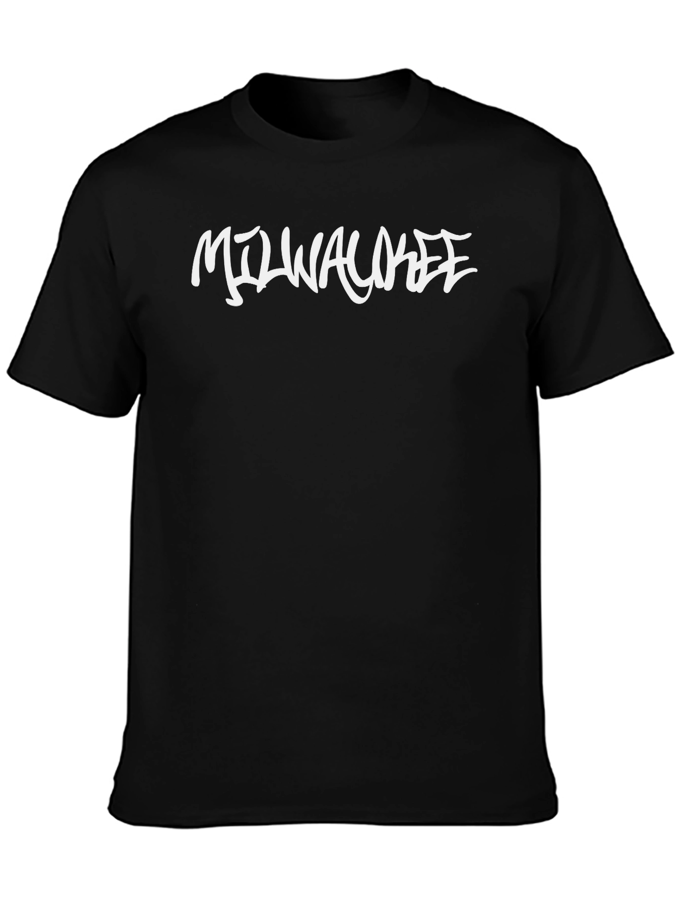 Milwaukee Graphic Tee - Black Cotton Blend T-Shirt