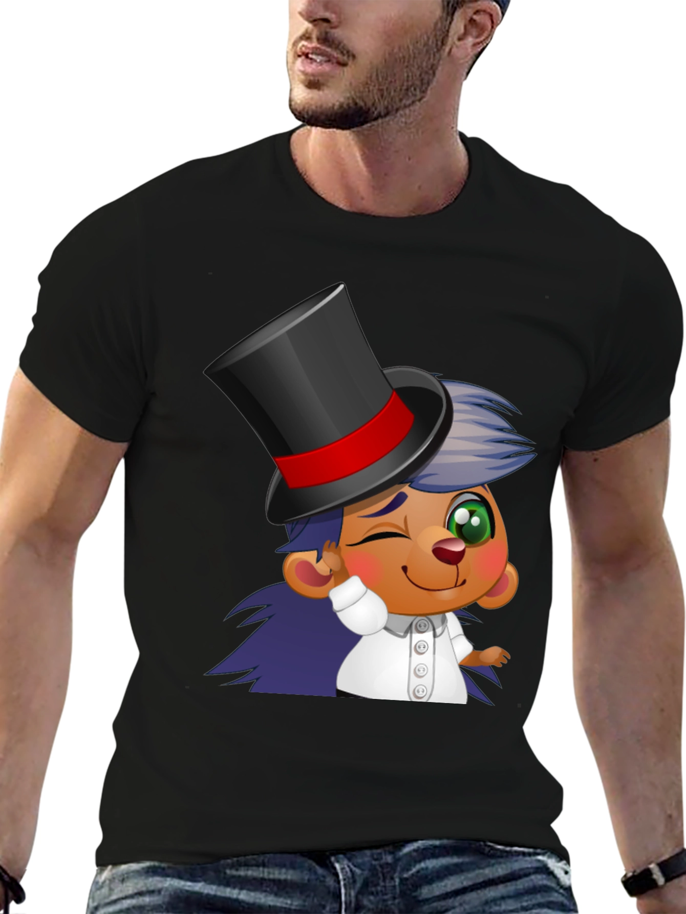 Cartoon Magician T-Shirt - Funky Design