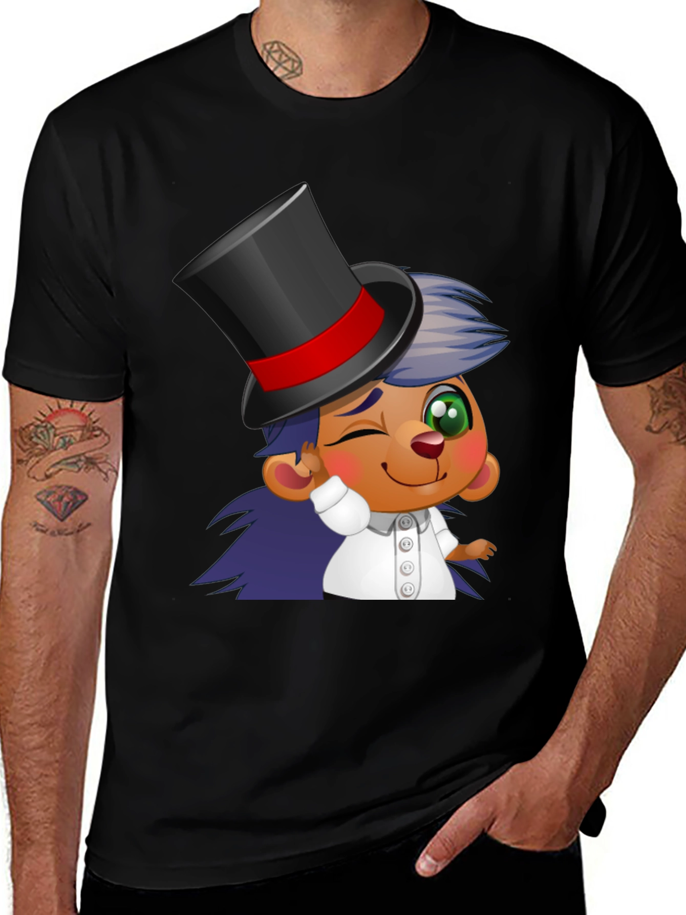 Cartoon Magician T-Shirt - Funky Design