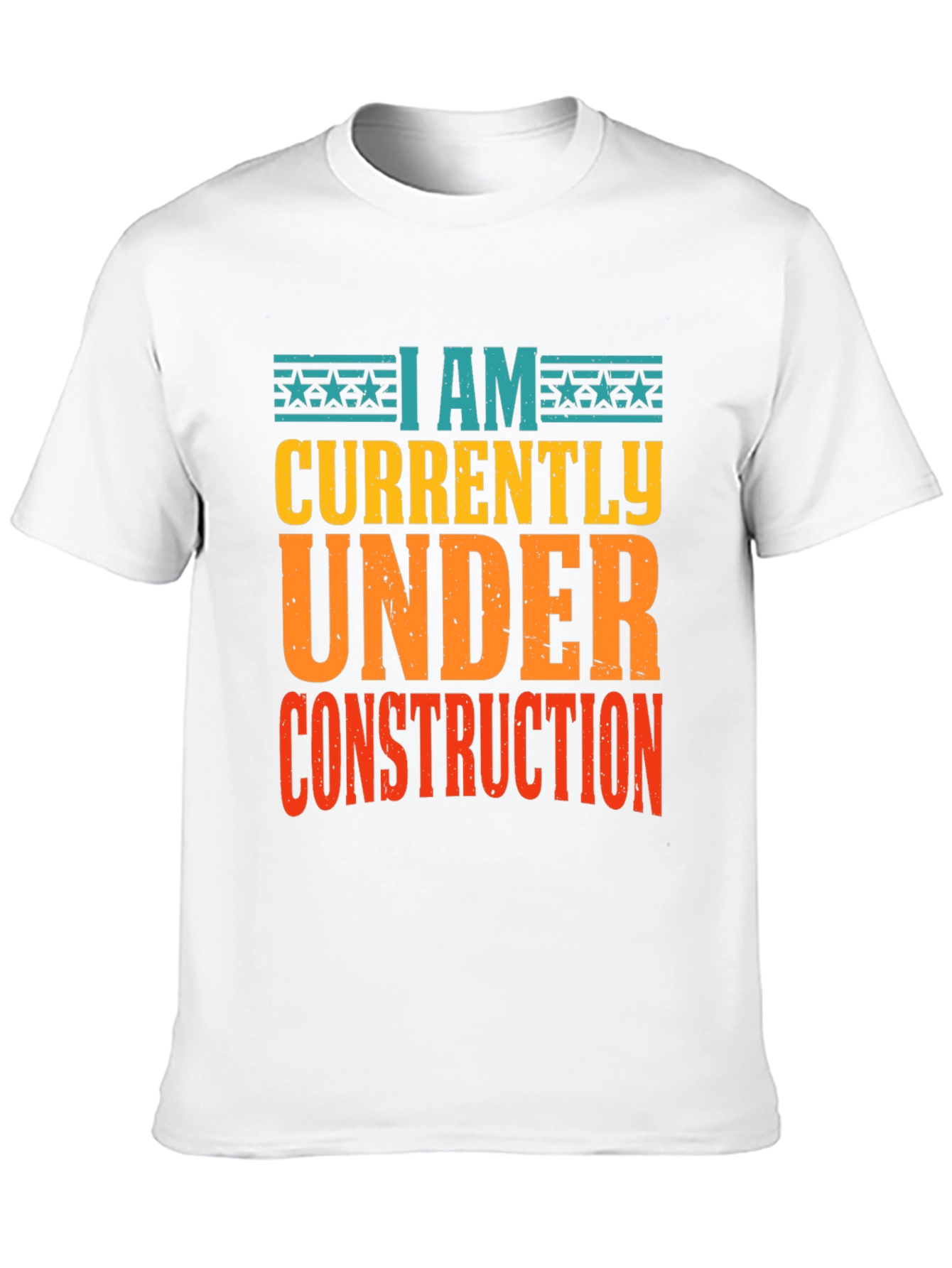 Under Construction Graphic Tee - Black Cotton Shirt