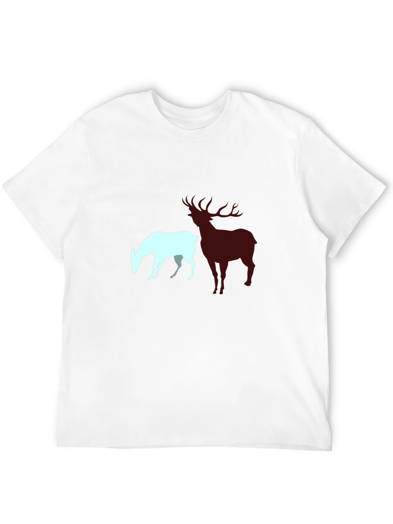 Deer Silhouette Graphic Tee - Mens Black T-Shirt