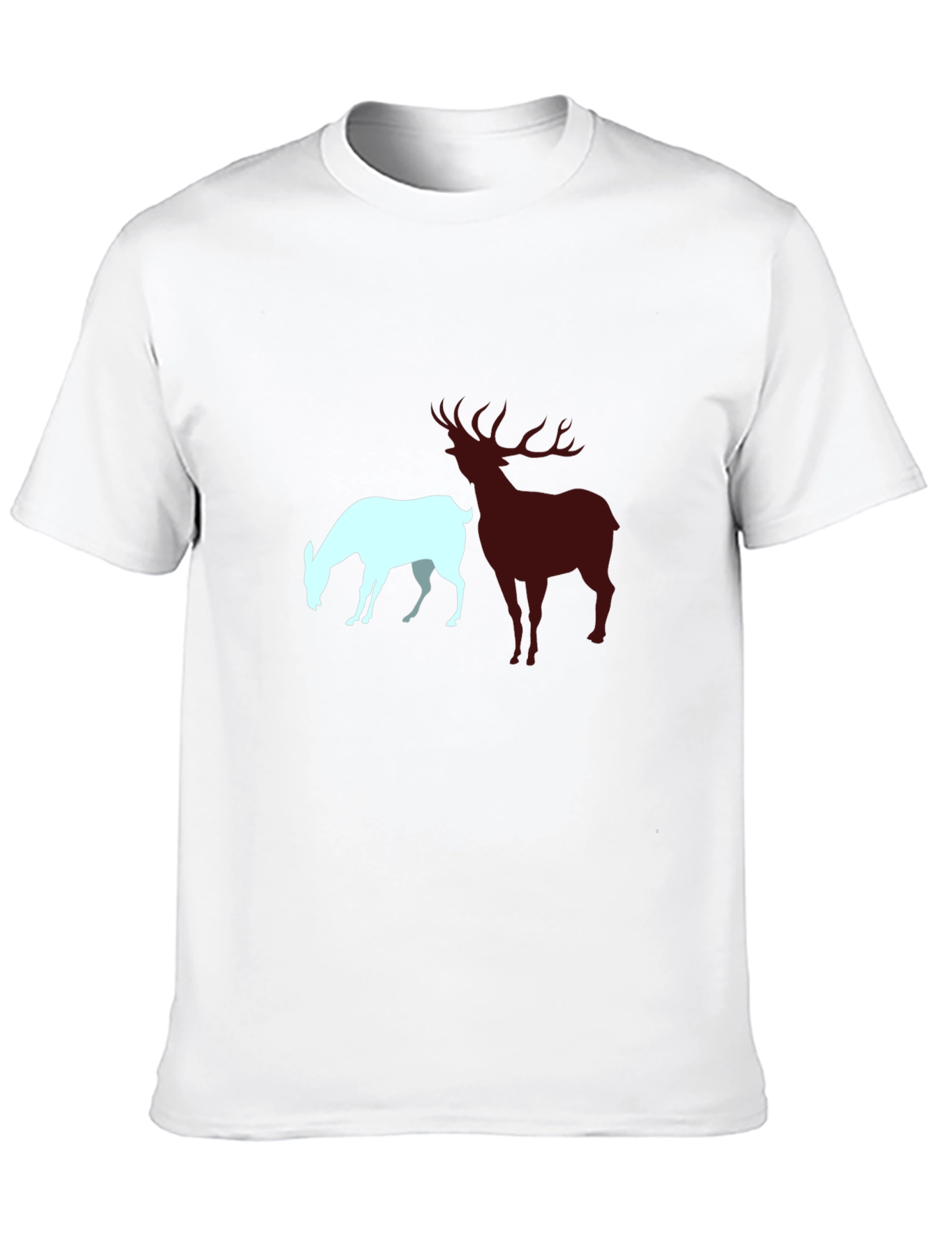 Deer Silhouette Graphic Tee - Mens Black T-Shirt