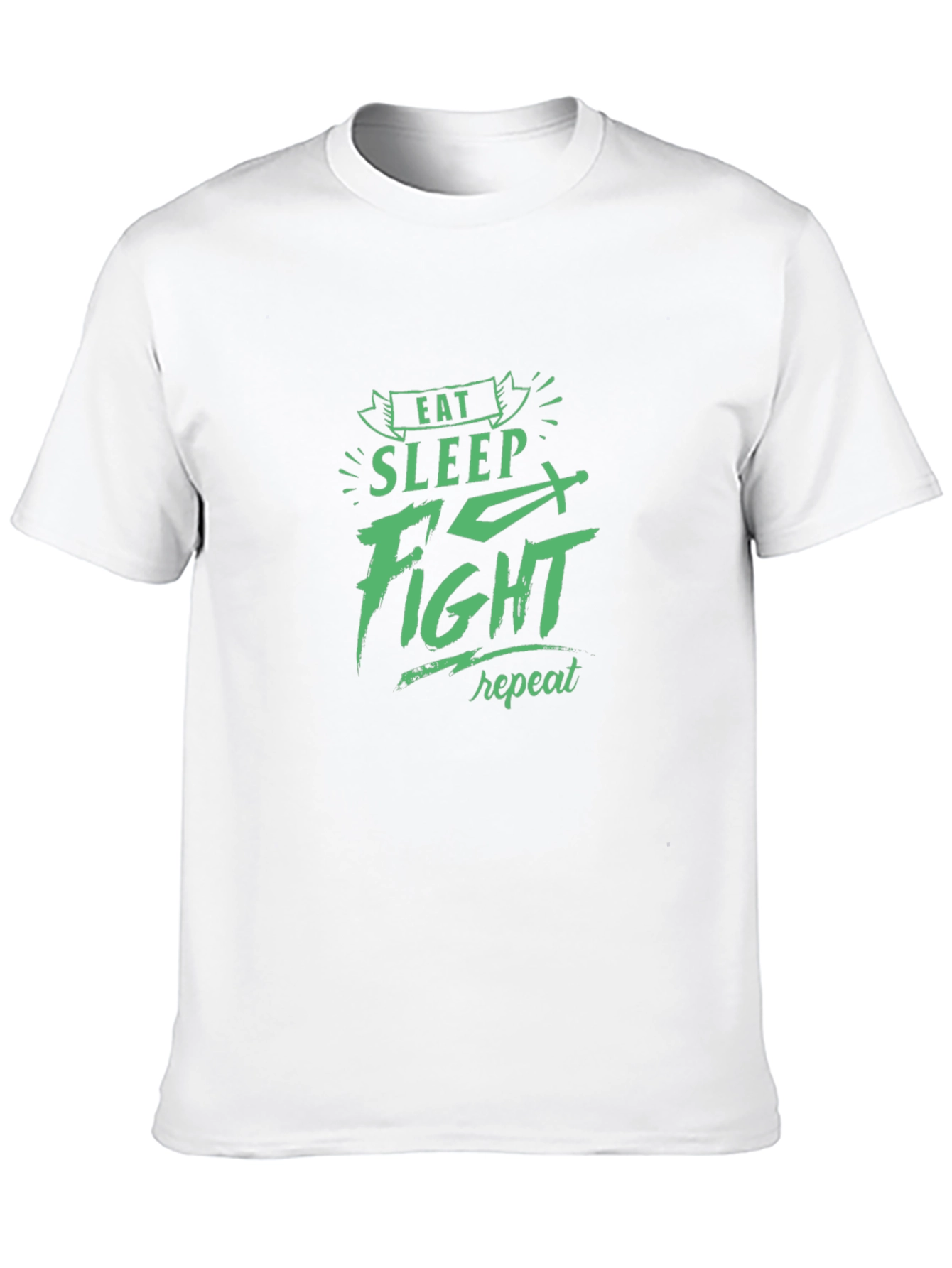Eat Sleep Fight Repeat Graphic Tee