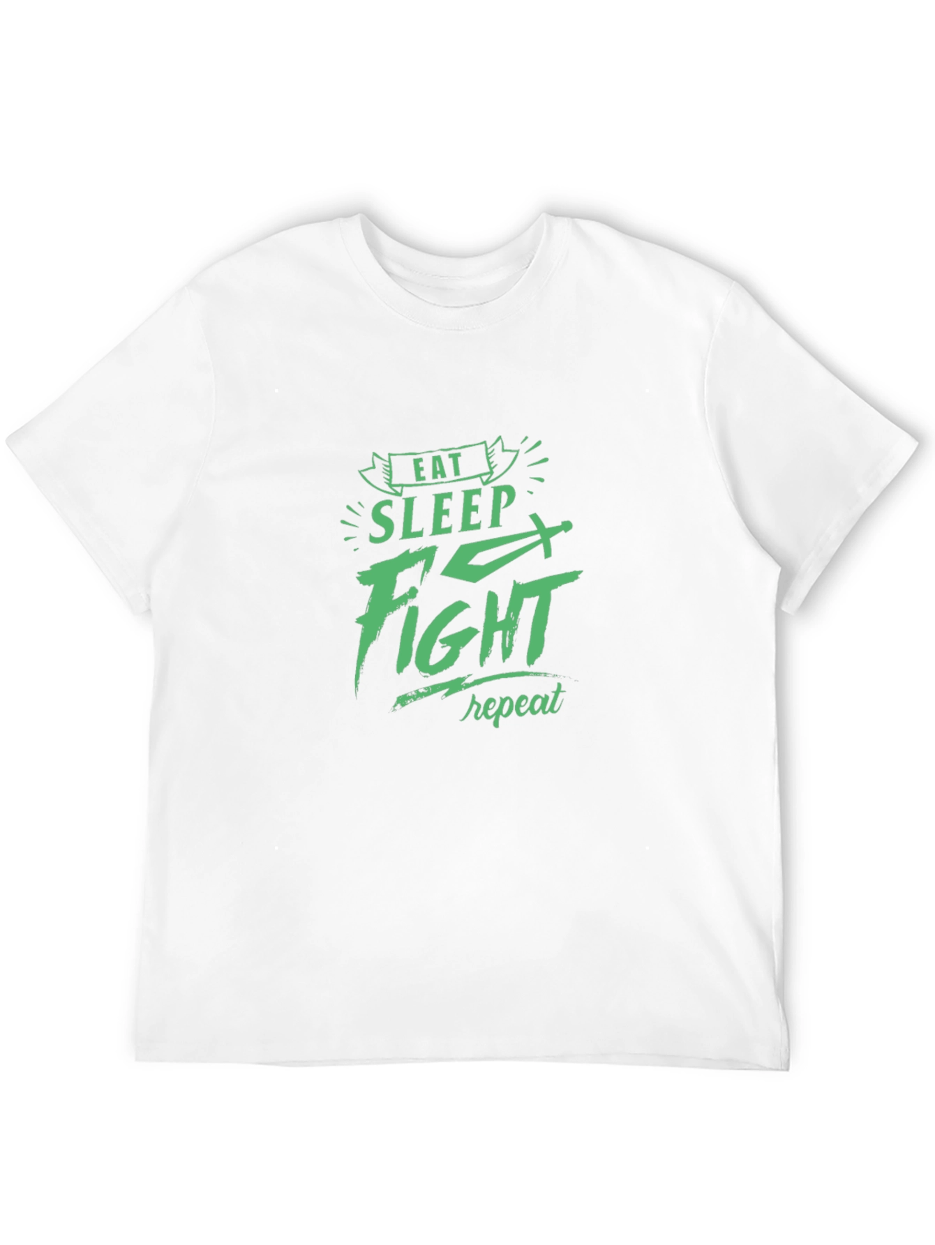 Eat Sleep Fight Repeat Graphic Tee