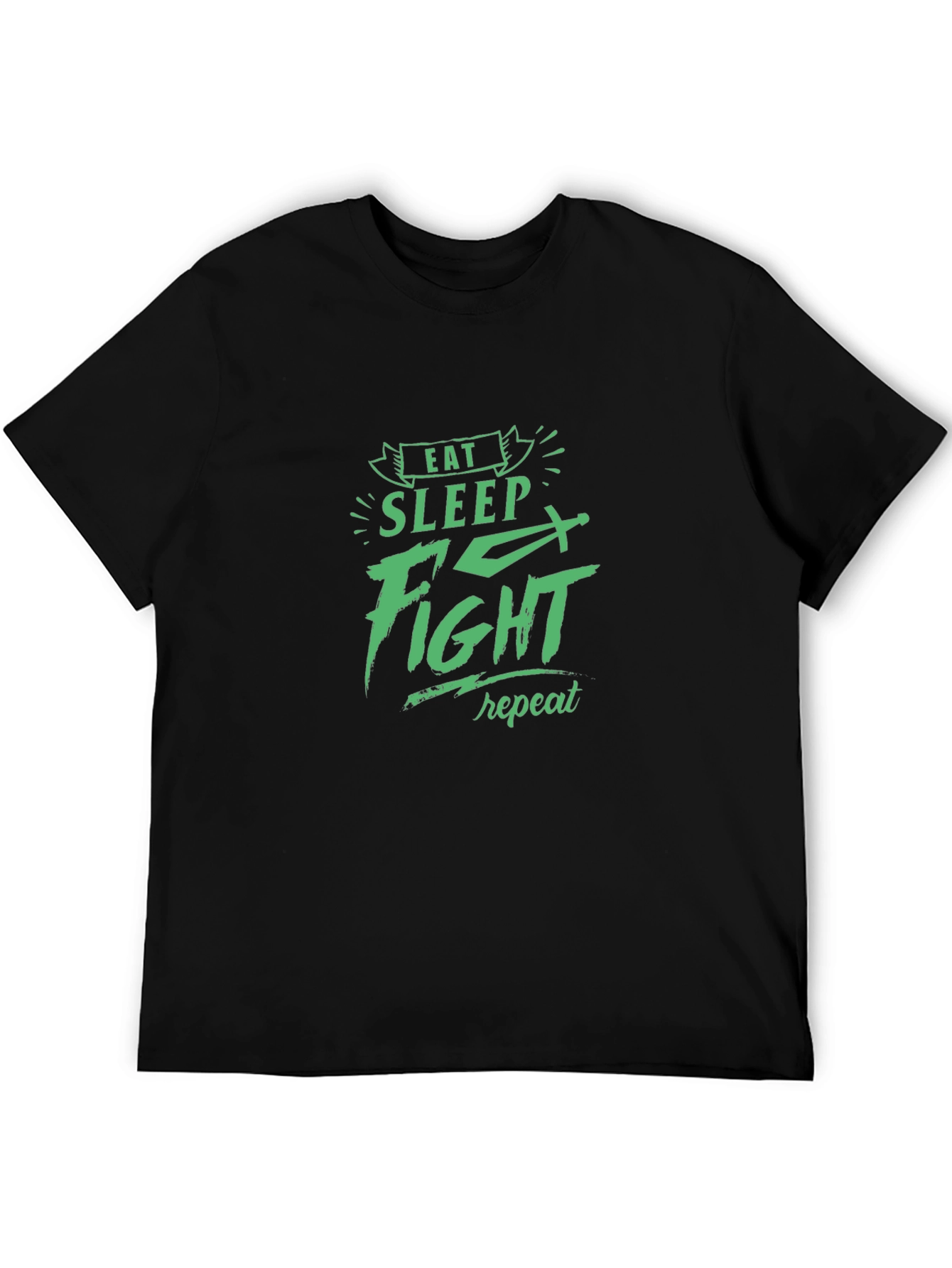 Eat Sleep Fight Repeat Graphic Tee