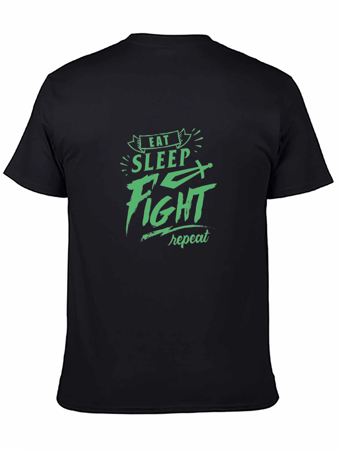 Eat Sleep Fight Repeat Graphic Tee