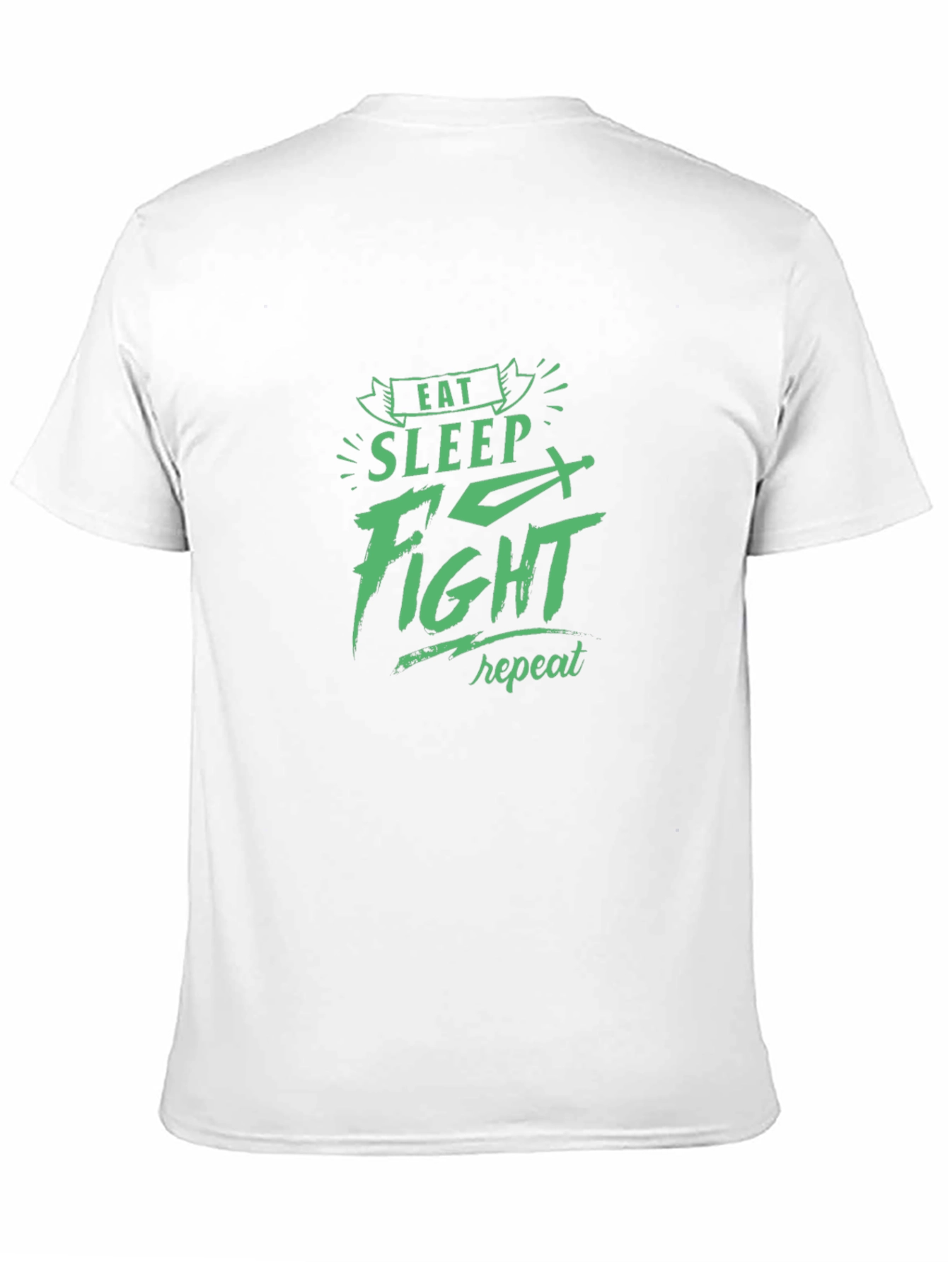 Eat Sleep Fight Repeat Graphic Tee