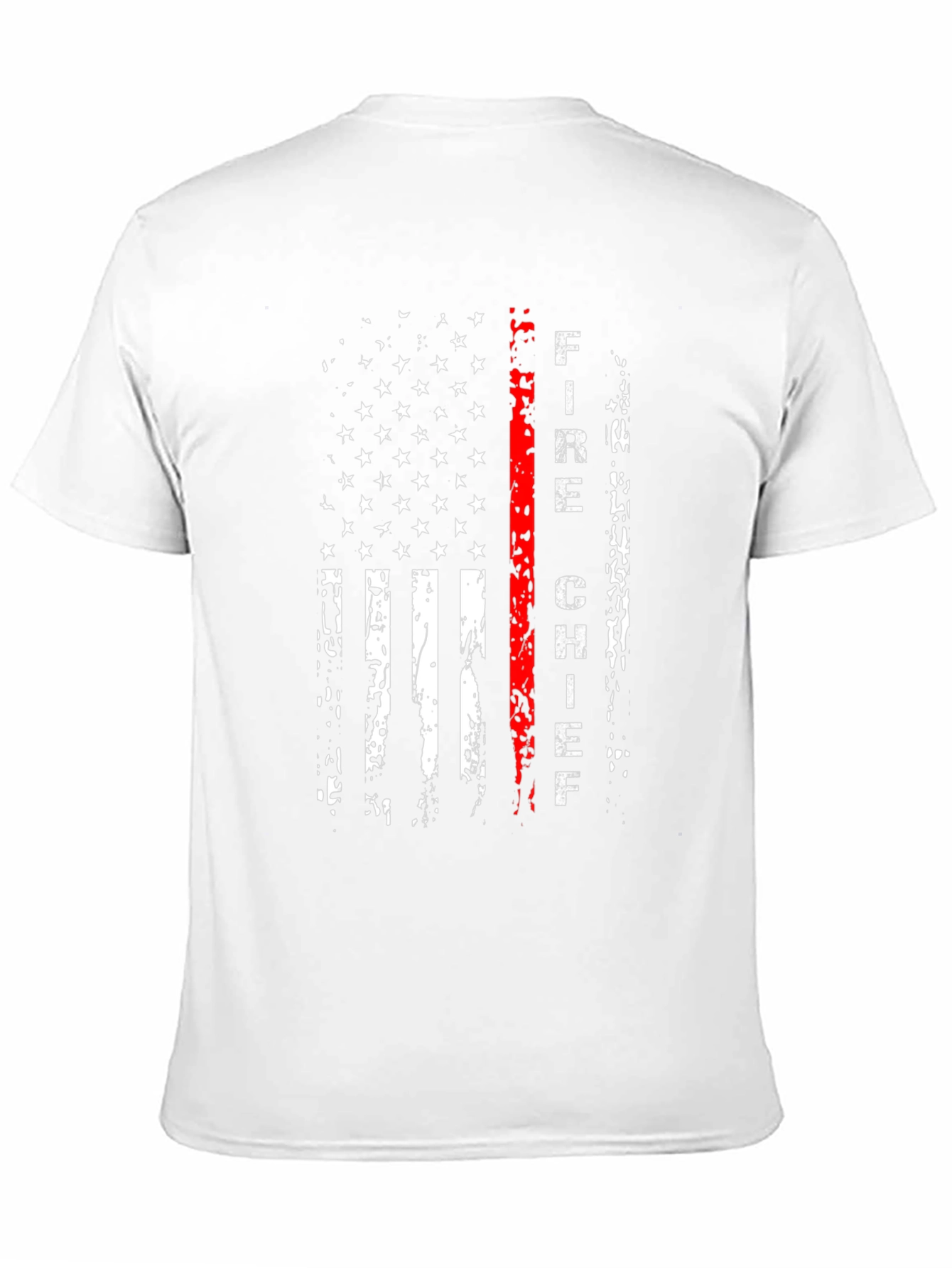 Fire Chief USA Flag Graphic T-Shirt