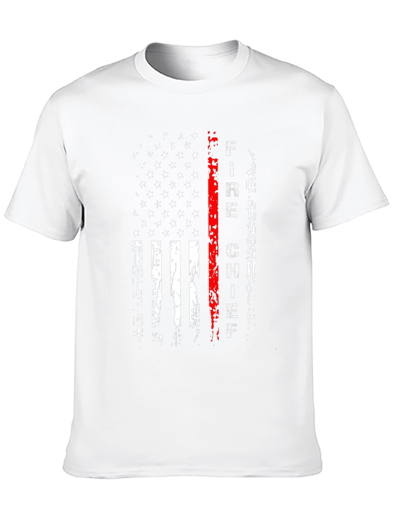 Fire Chief USA Flag Graphic T-Shirt