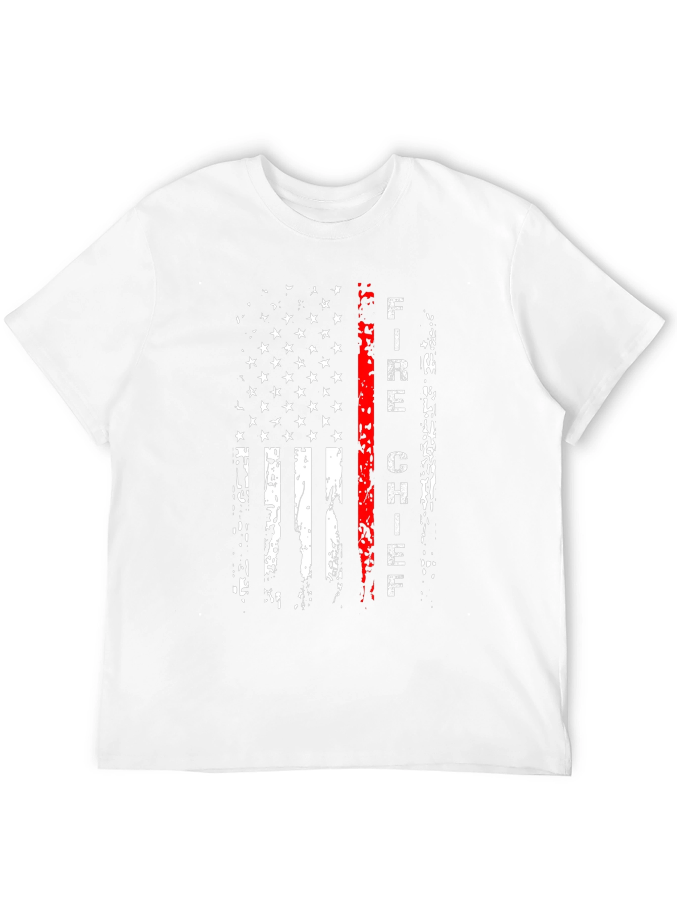 Fire Chief USA Flag Graphic T-Shirt