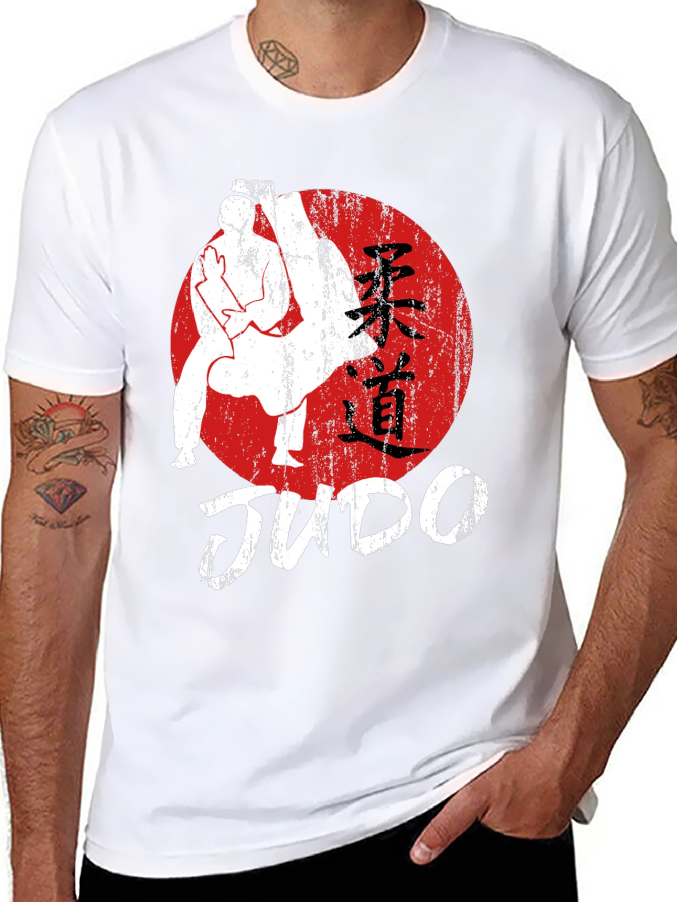 Judo Martial Arts Black T-Shirt