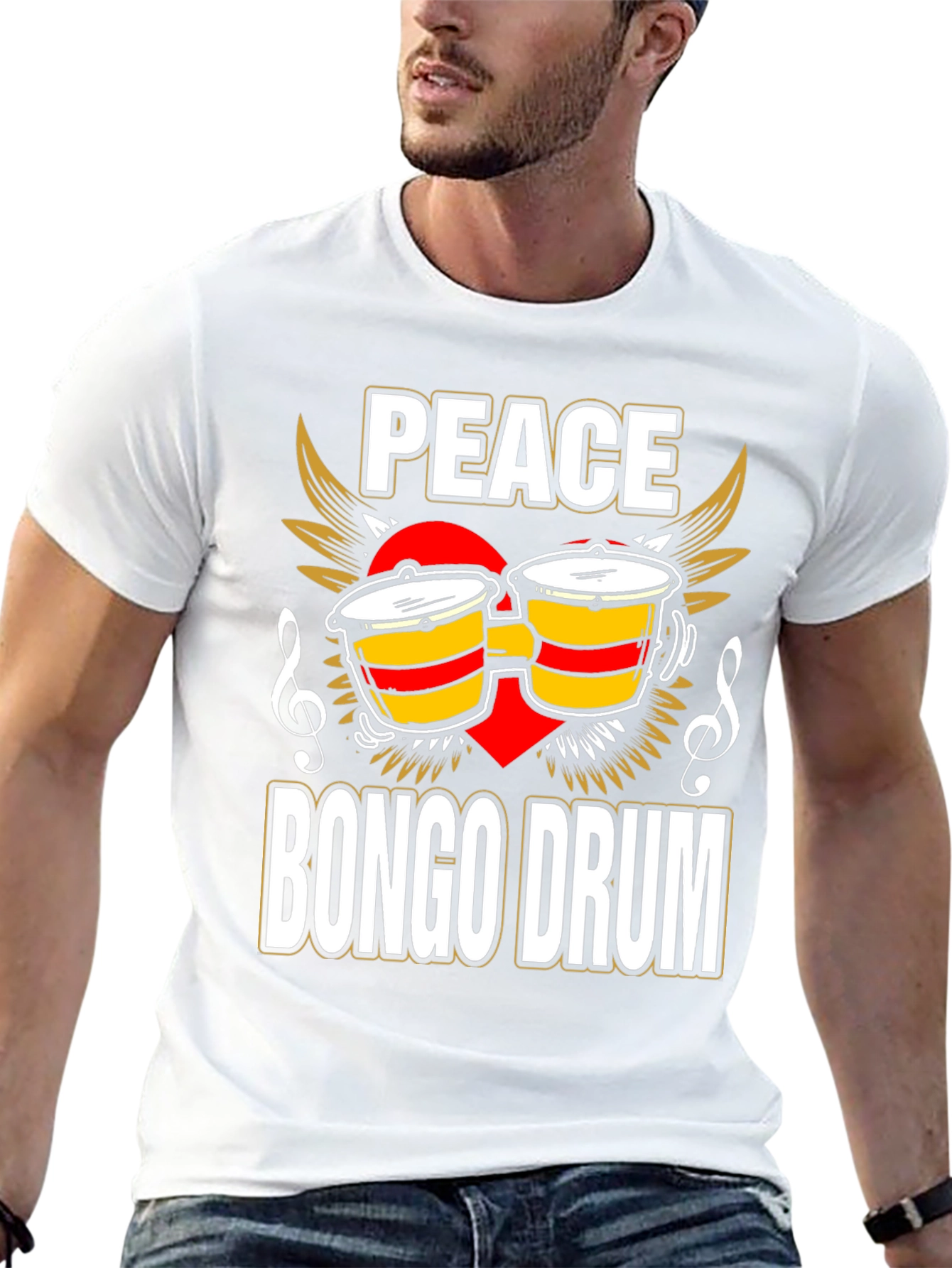 Peace Bongo Drum T-Shirt