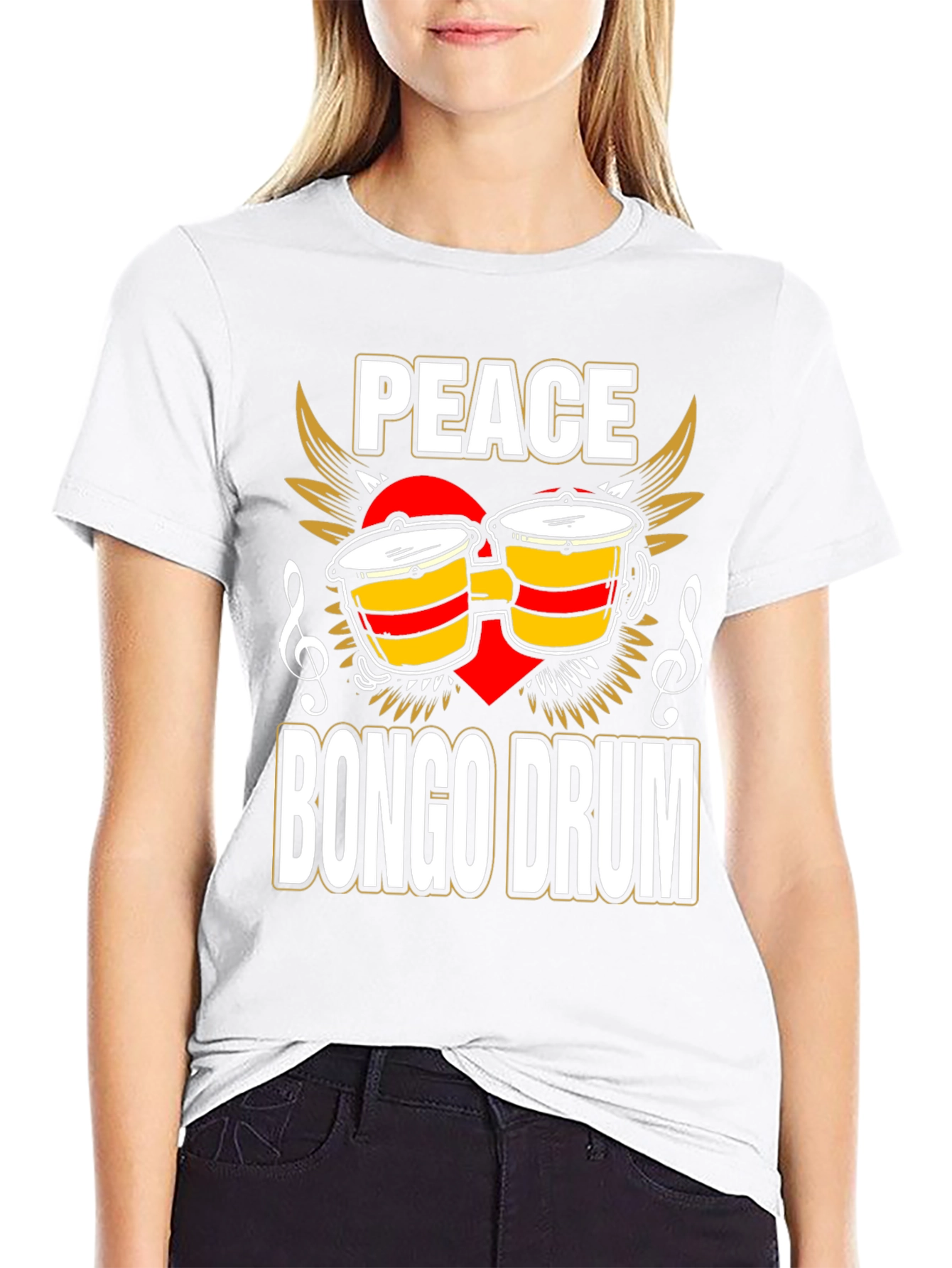 Peace Bongo Drum T-Shirt