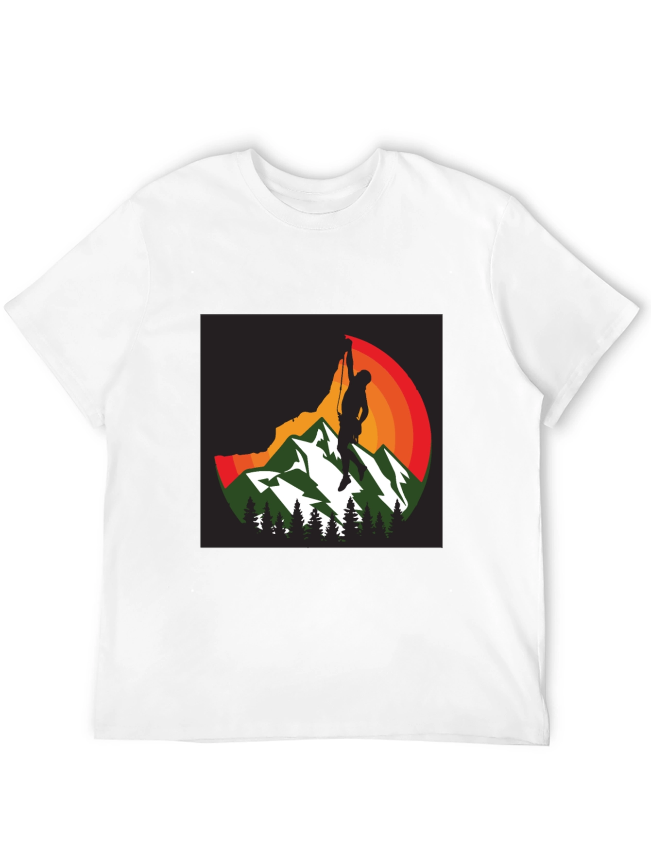 Rock Climbing Mountainscape Graphic Tee