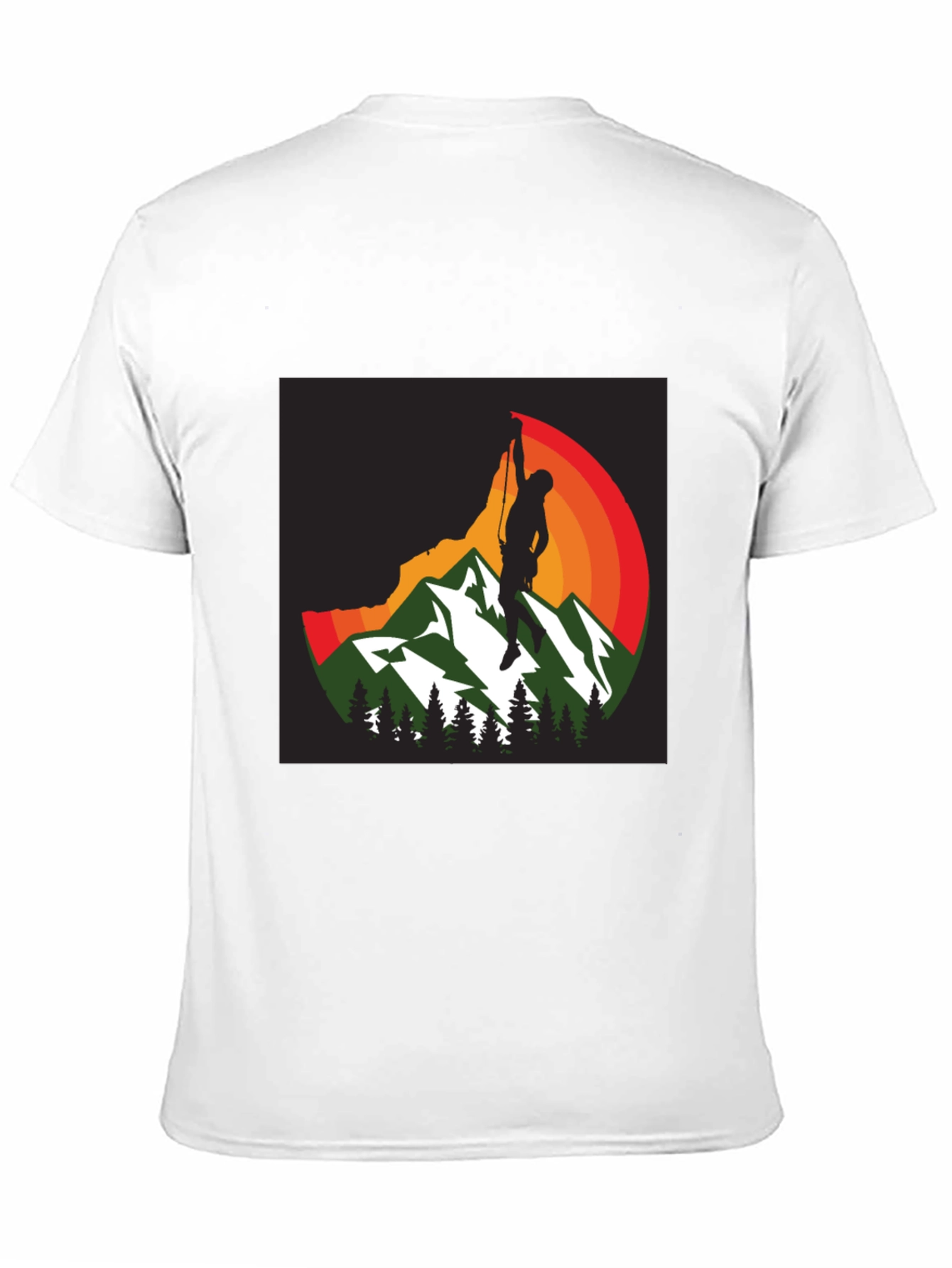 Rock Climbing Mountainscape Graphic Tee